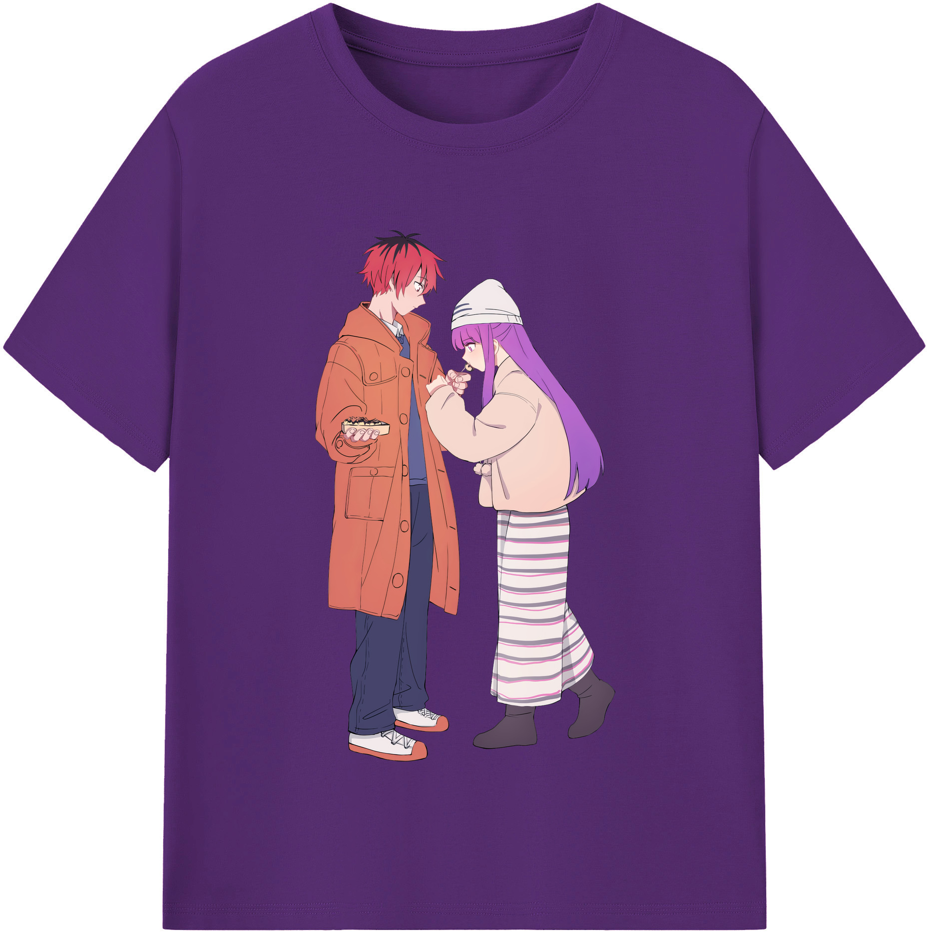 （画像用） 葬送のフリーレン Frieren 綿100％半袖Tシャツ（フロントプリント）