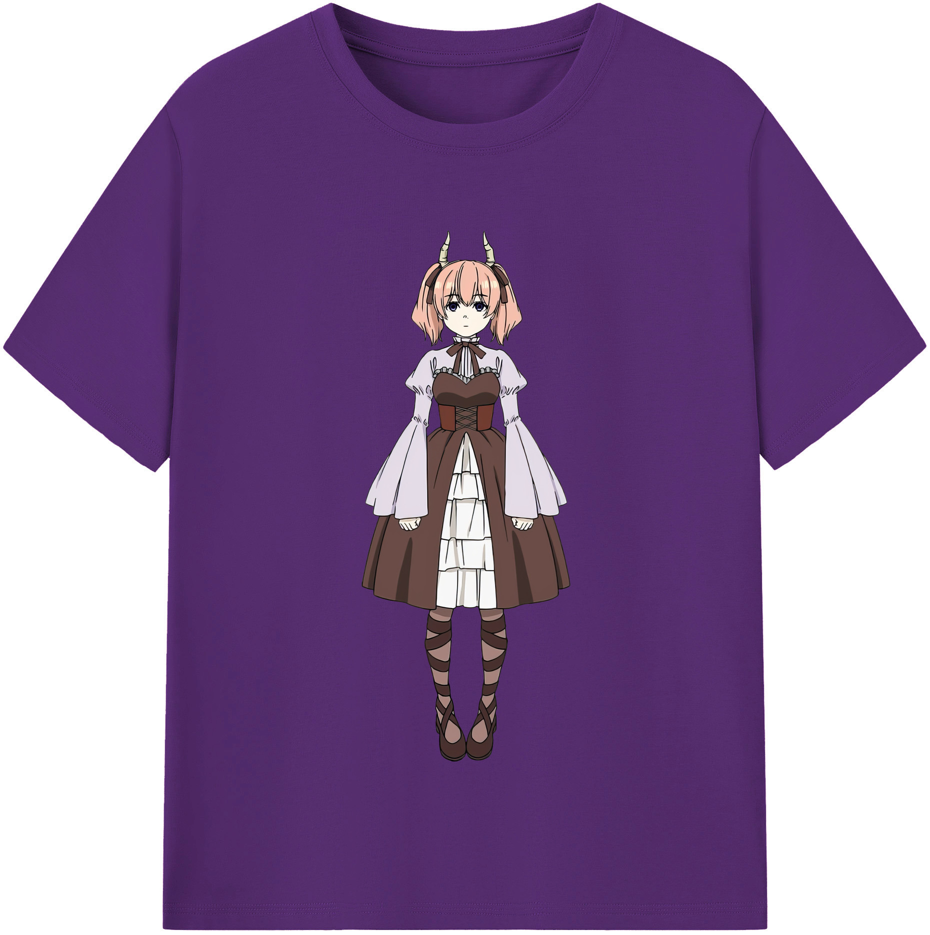 （画像用） 葬送のフリーレン Frieren 綿100％半袖Tシャツ（フロントプリント）