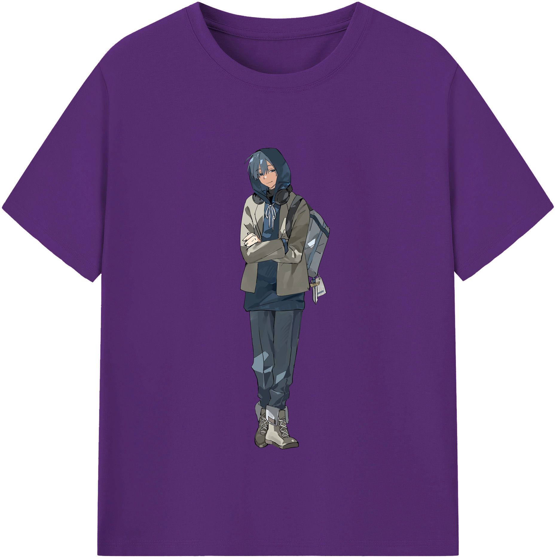 （画像用） 葬送のフリーレン Frieren 綿100％半袖Tシャツ（フロントプリント）