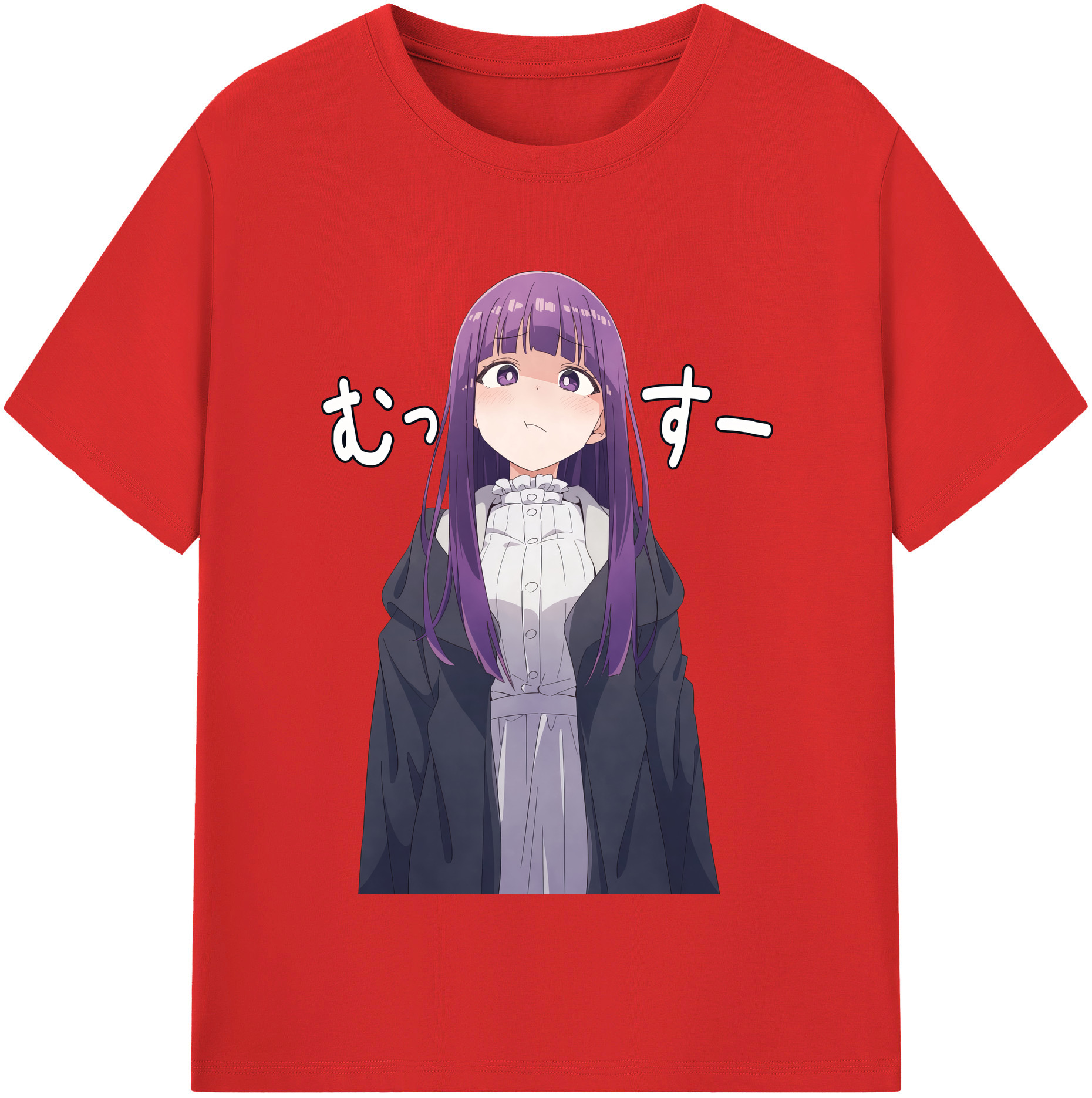 （画像用） 葬送のフリーレン Frieren 綿100％半袖Tシャツ（フロントプリント）