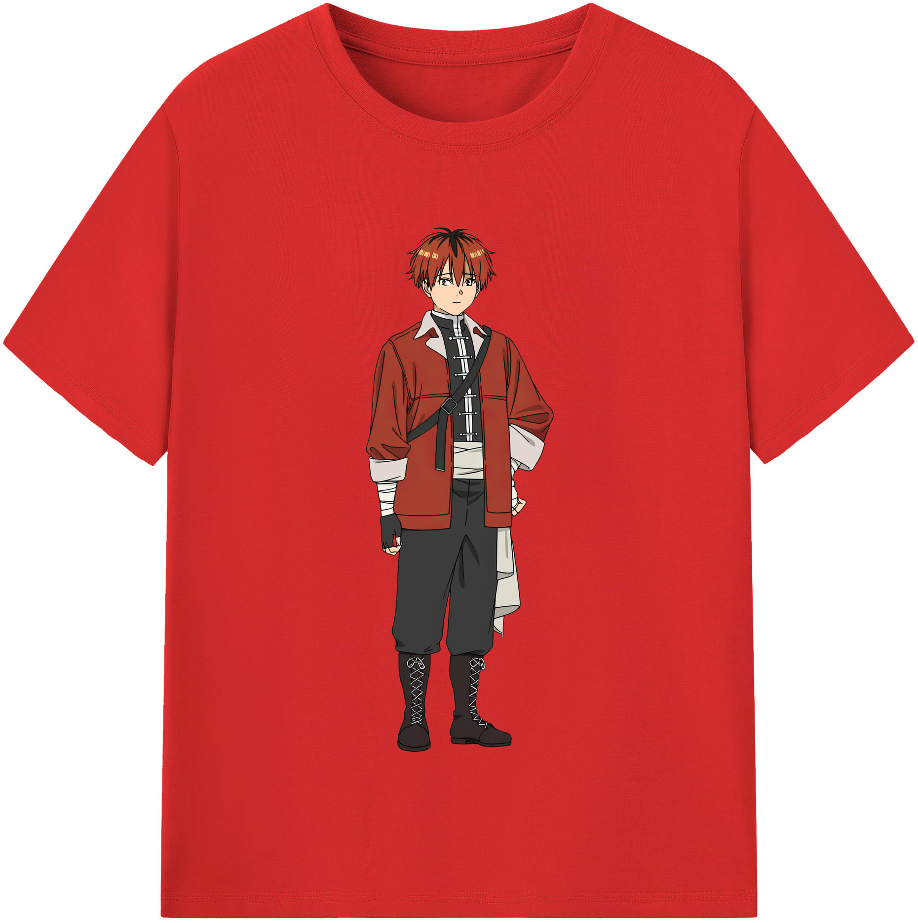 （画像用） 葬送のフリーレン Frieren 綿100％半袖Tシャツ（フロントプリント）
