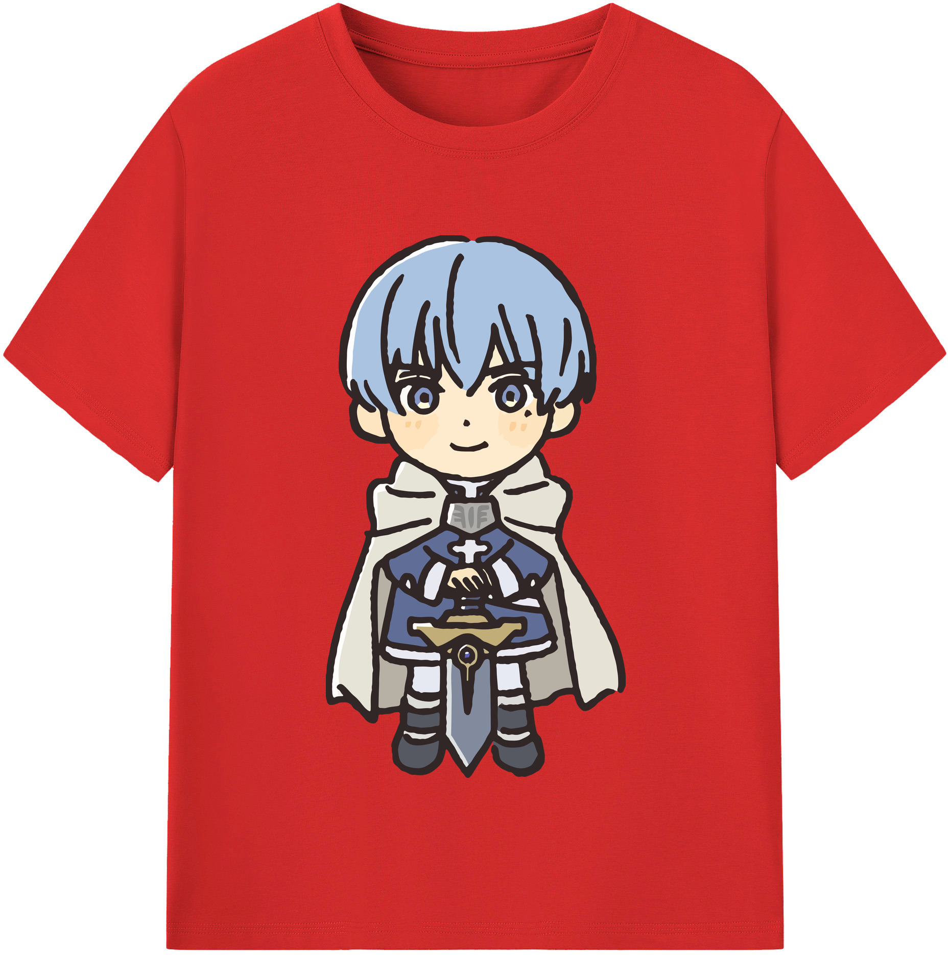 （画像用） 葬送のフリーレン Frieren 綿100％半袖Tシャツ（フロントプリント）