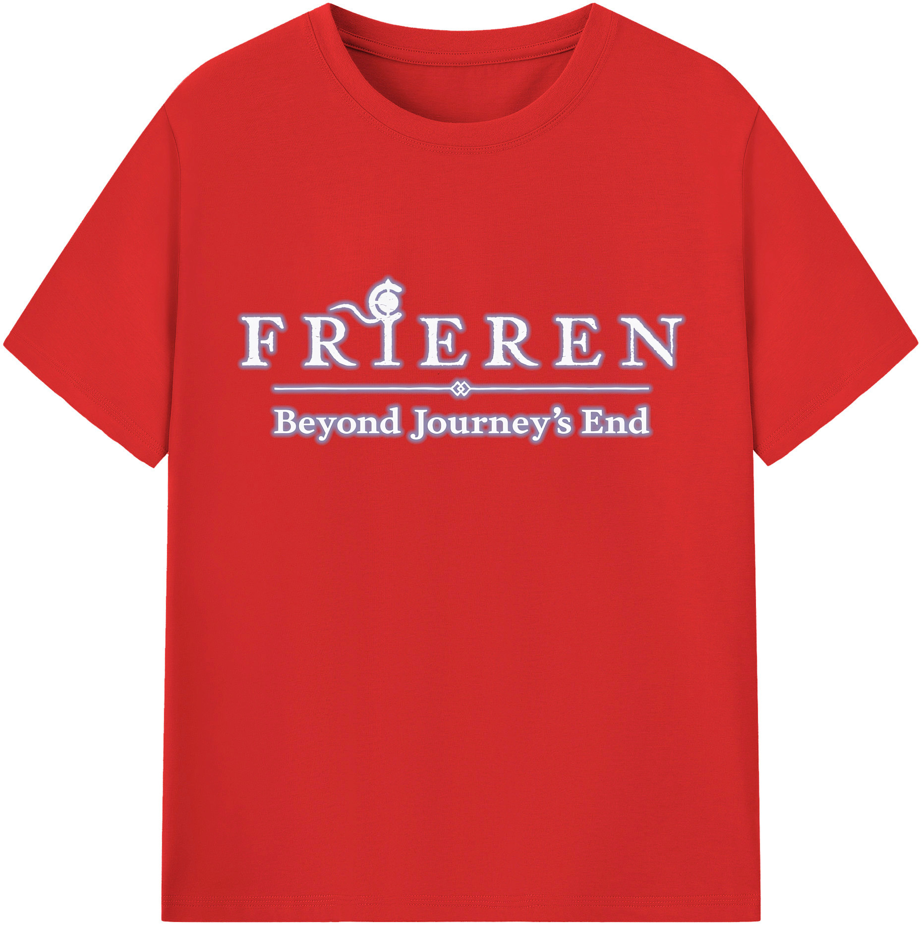 （画像用） 葬送のフリーレン Frieren 綿100％半袖Tシャツ（フロントプリント）