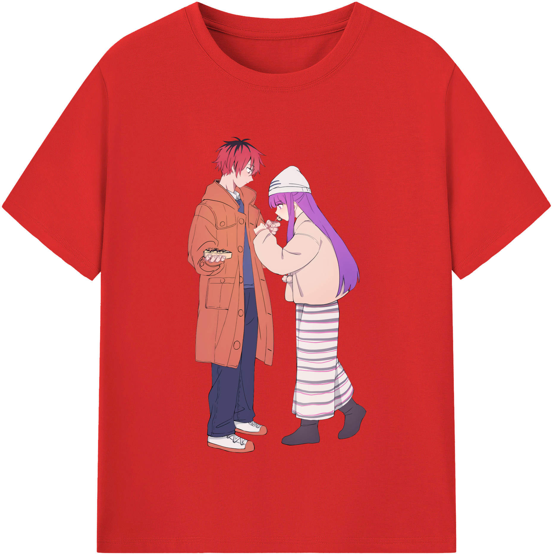 （画像用） 葬送のフリーレン Frieren 綿100％半袖Tシャツ（フロントプリント）