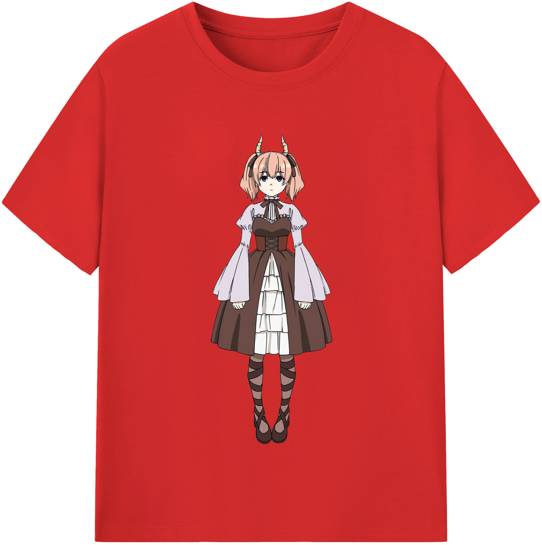 （画像用） 葬送のフリーレン Frieren 綿100％半袖Tシャツ（フロントプリント）