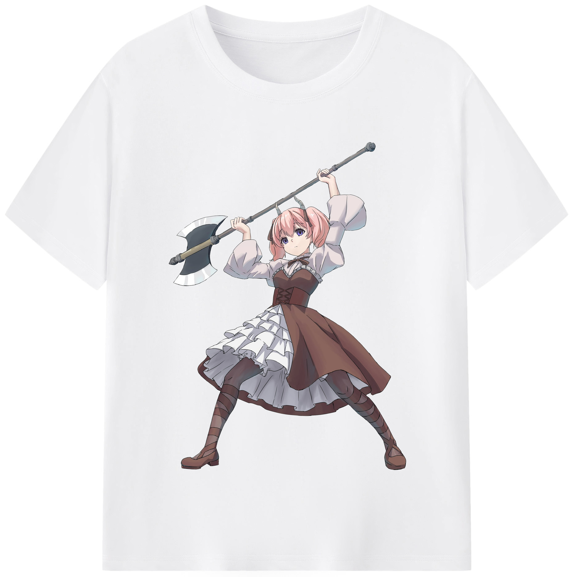 （画像用） 葬送のフリーレン Frieren 綿100％半袖Tシャツ（フロントプリント）
