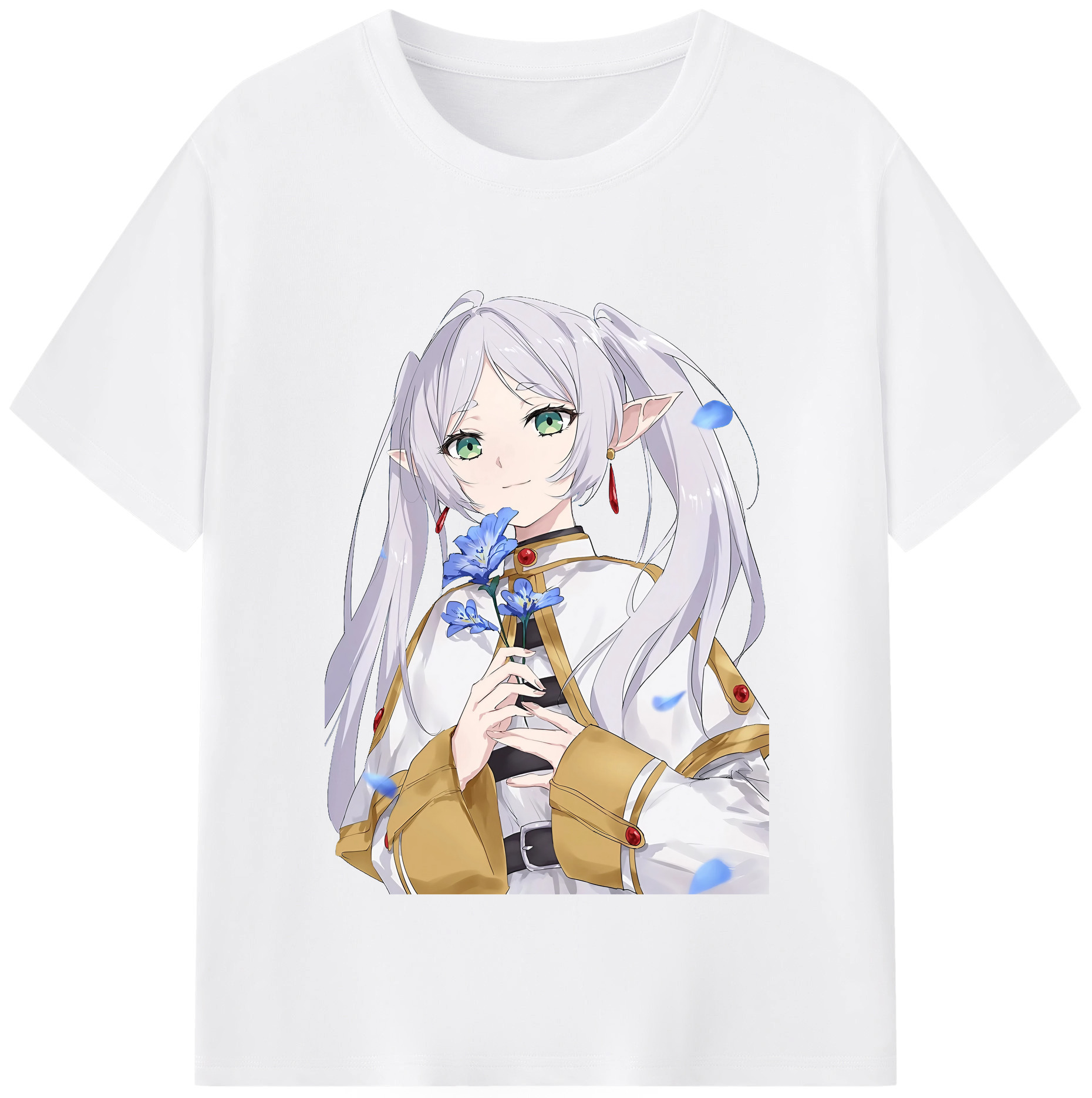 （画像用） 葬送のフリーレン Frieren 綿100％半袖Tシャツ（フロントプリント）