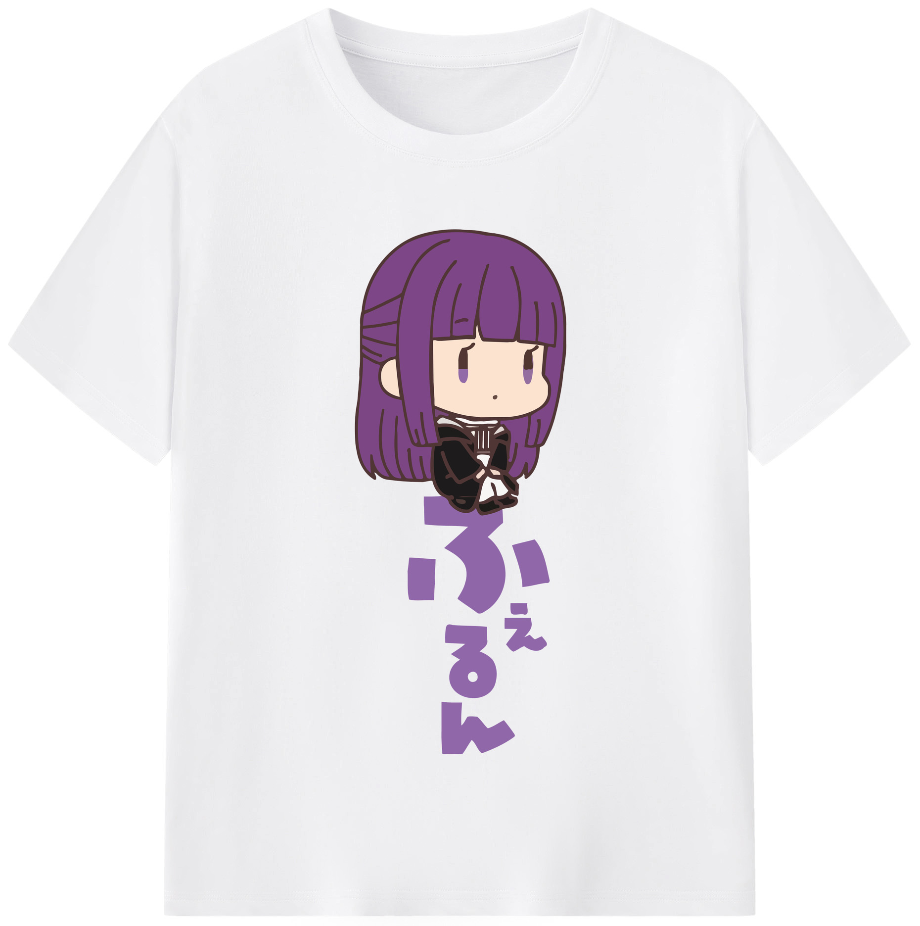 （画像用） 葬送のフリーレン Frieren 綿100％半袖Tシャツ（フロントプリント）