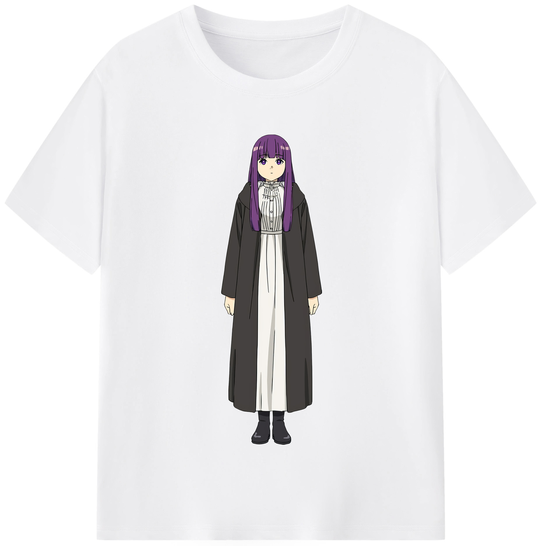 （画像用） 葬送のフリーレン Frieren 綿100％半袖Tシャツ（フロントプリント）