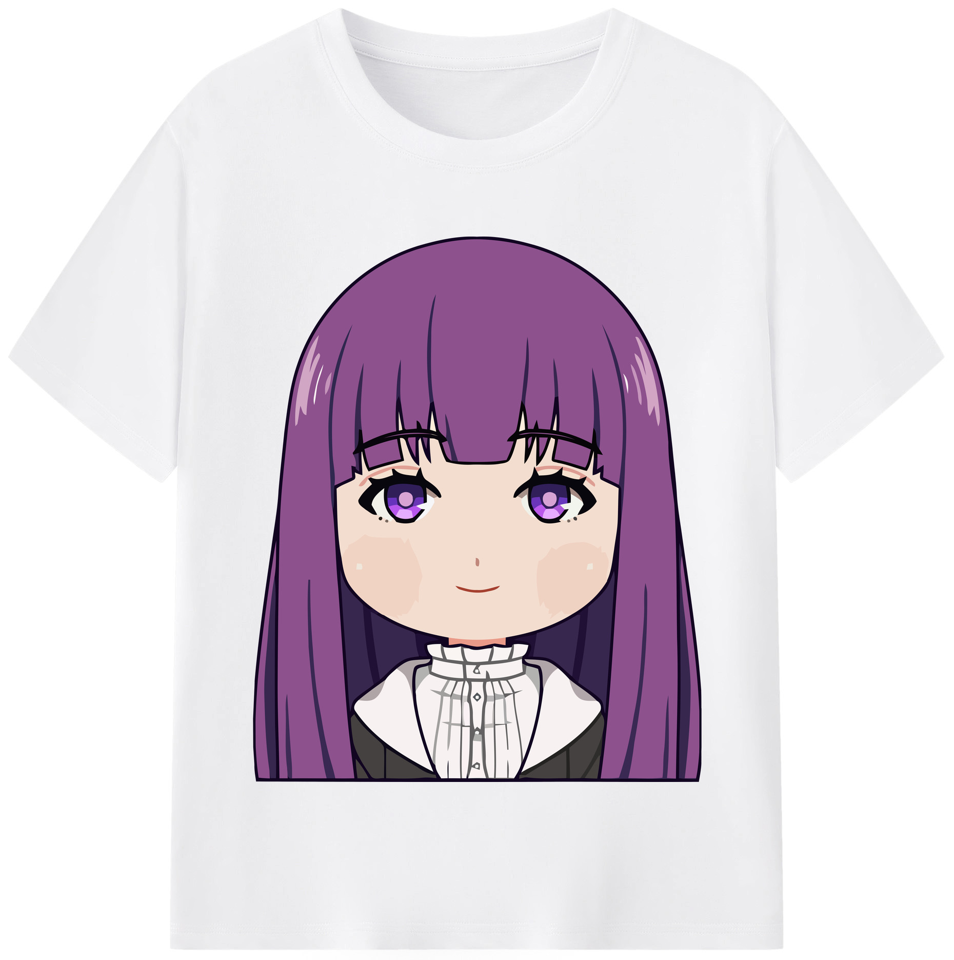 （画像用） 葬送のフリーレン Frieren 綿100％半袖Tシャツ（フロントプリント）