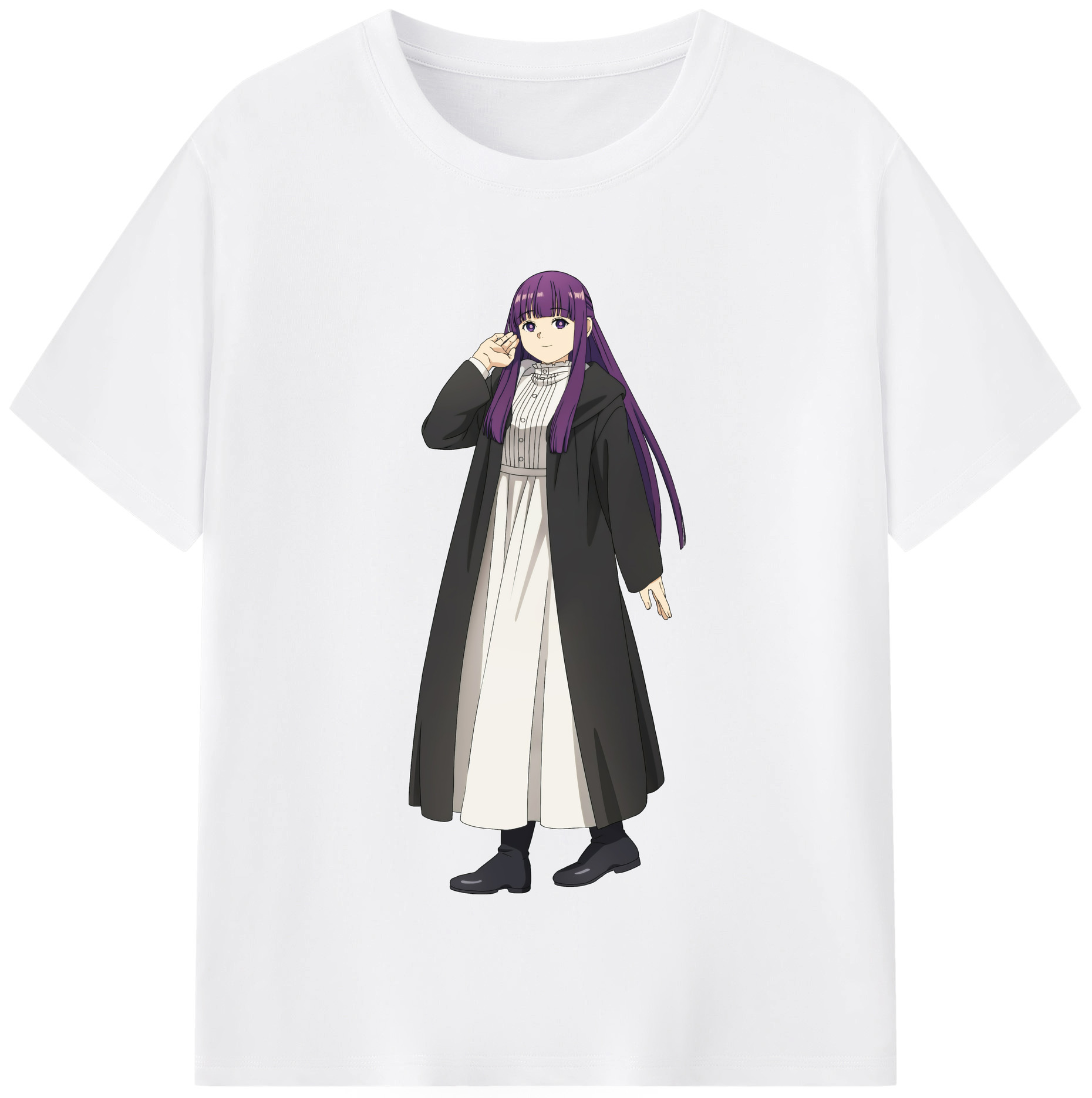 （画像用） 葬送のフリーレン Frieren 綿100％半袖Tシャツ（フロントプリント）