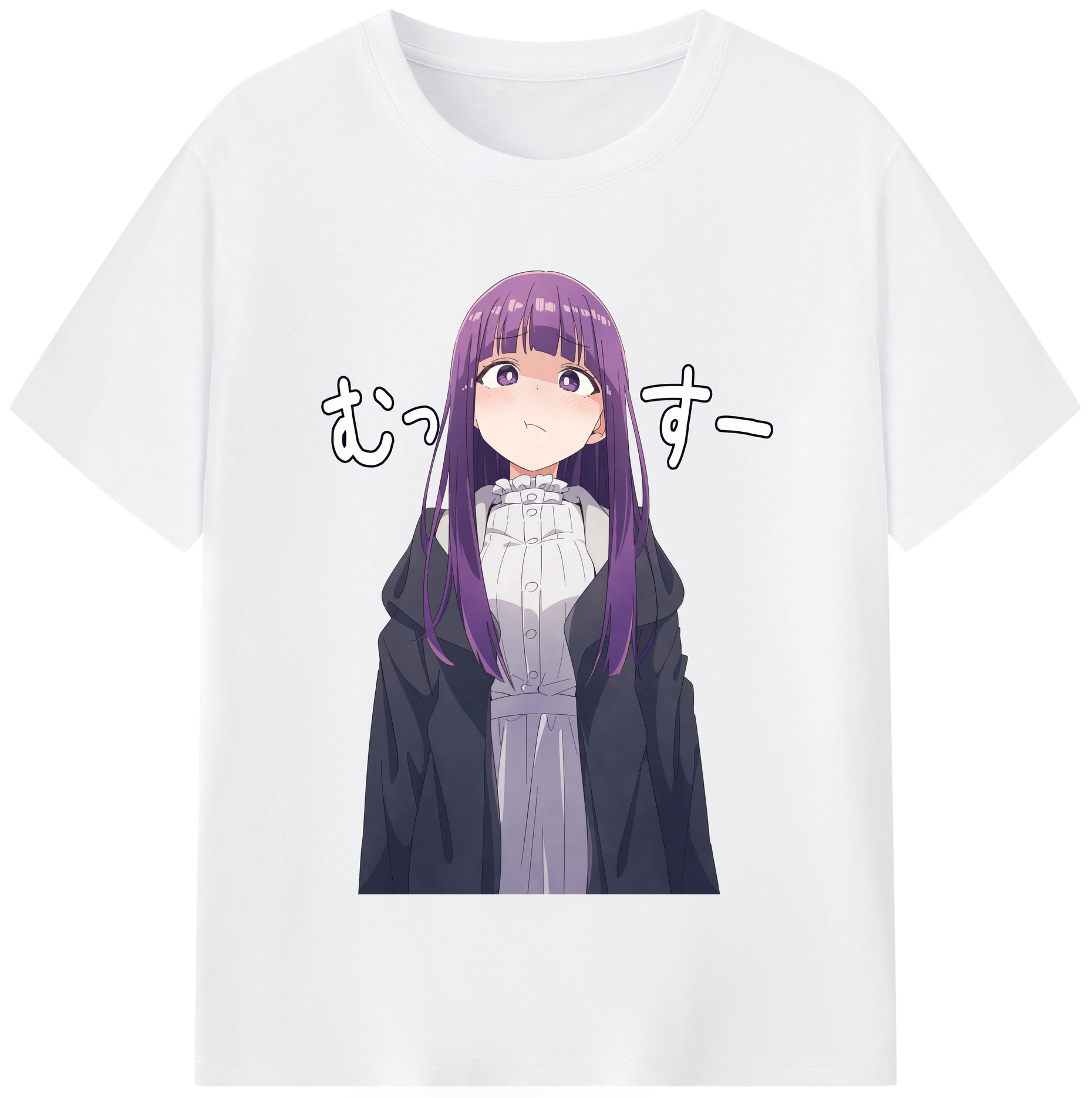 （画像用） 葬送のフリーレン Frieren 綿100％半袖Tシャツ（フロントプリント）
