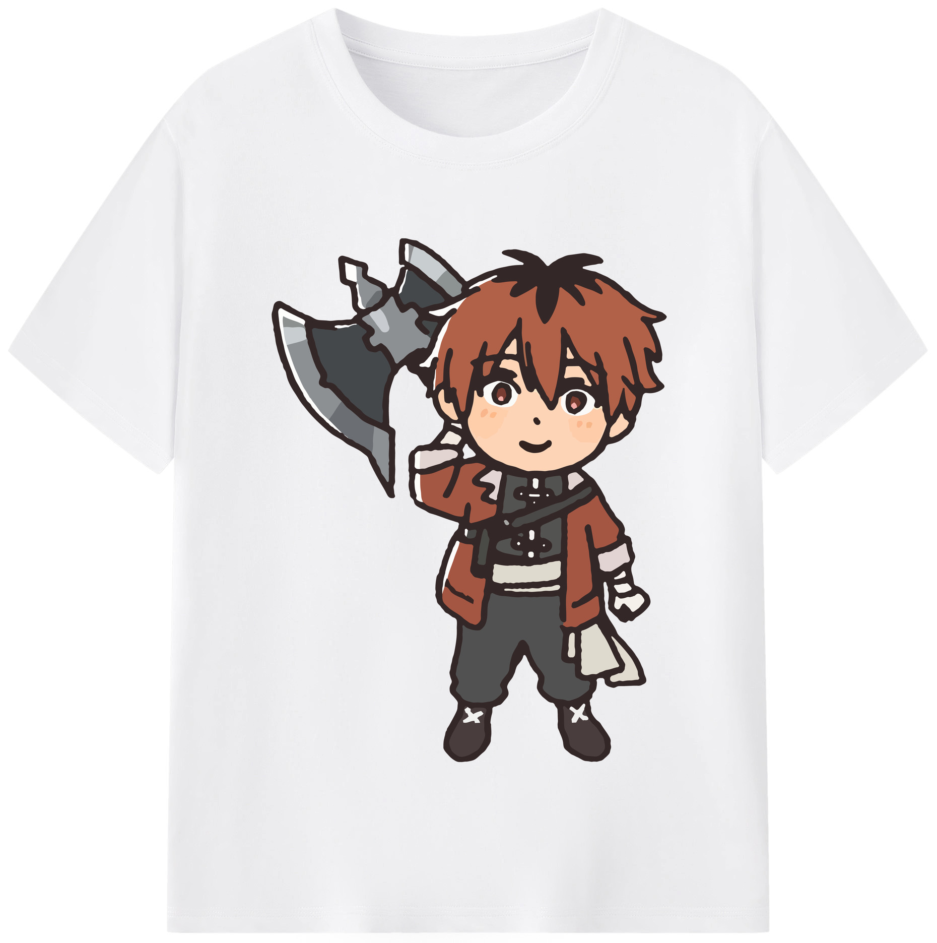 （画像用） 葬送のフリーレン Frieren 綿100％半袖Tシャツ（フロントプリント）