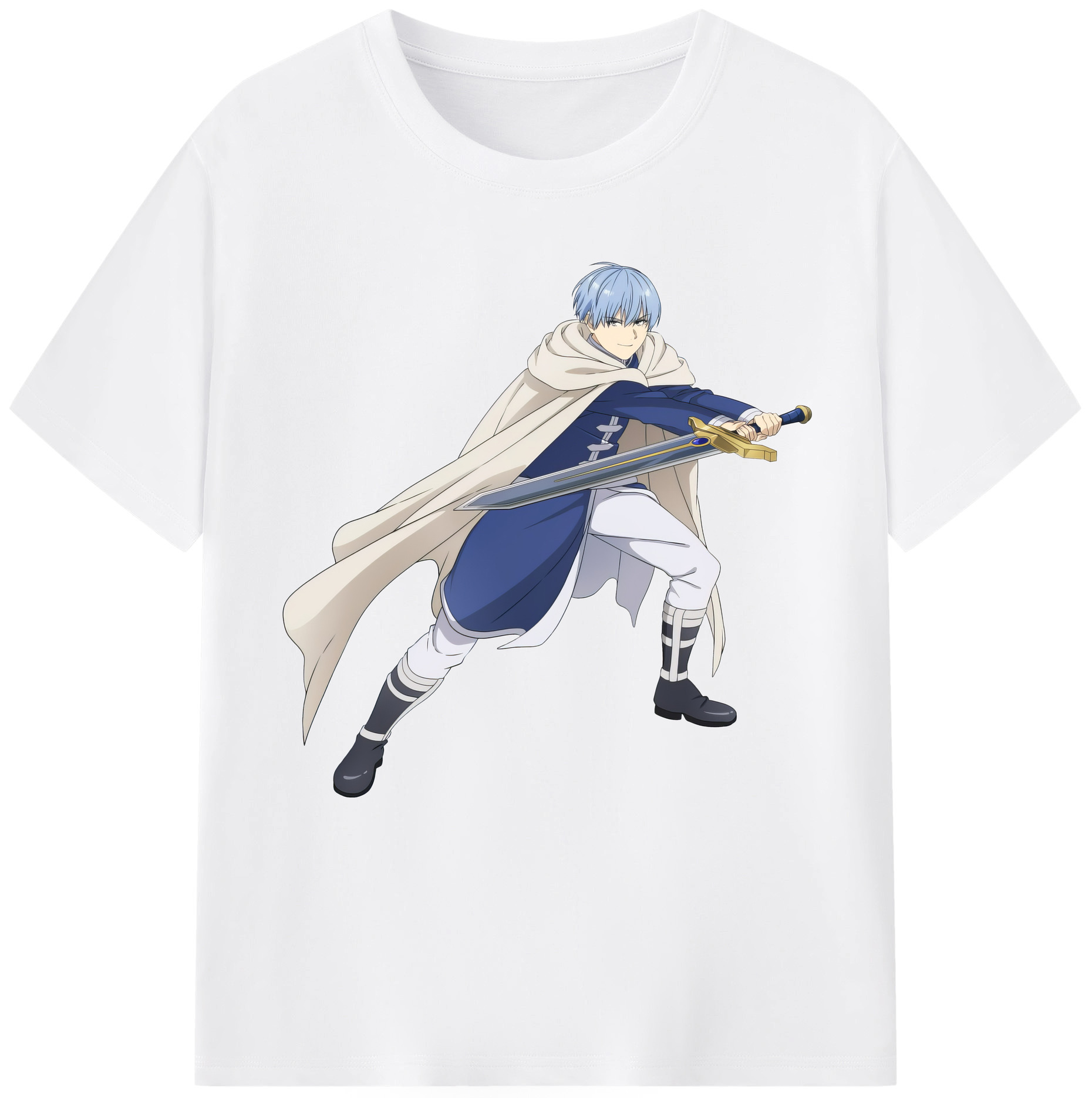 （画像用） 葬送のフリーレン Frieren 綿100％半袖Tシャツ（フロントプリント）