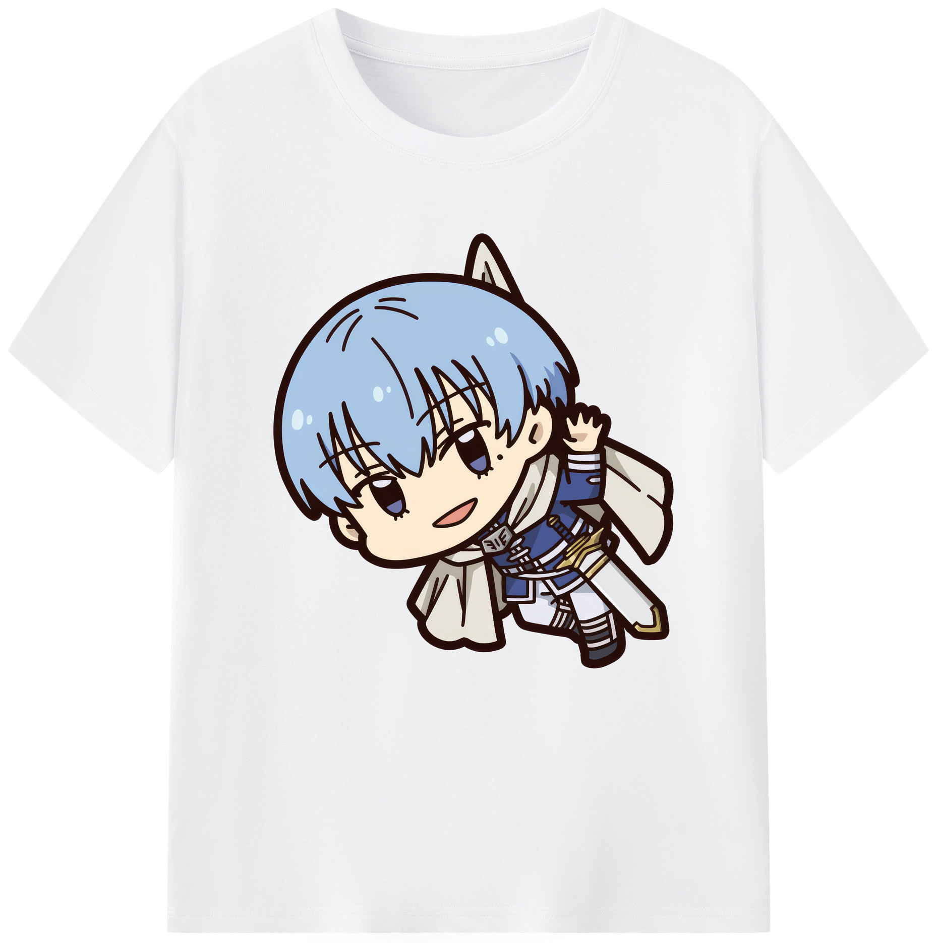 （画像用） 葬送のフリーレン Frieren 綿100％半袖Tシャツ（フロントプリント）