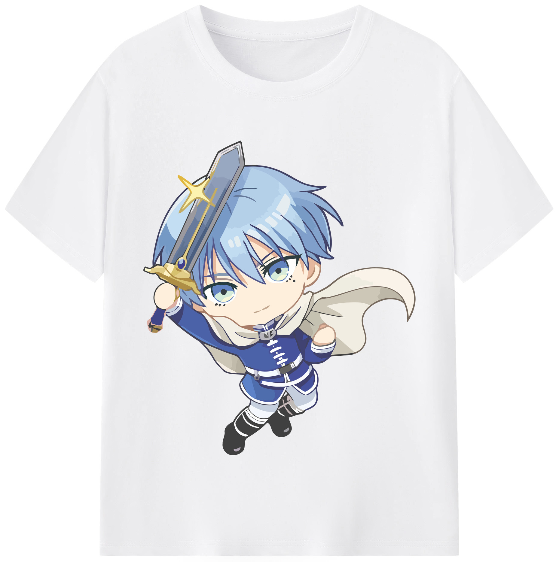 （画像用） 葬送のフリーレン Frieren 綿100％半袖Tシャツ（フロントプリント）