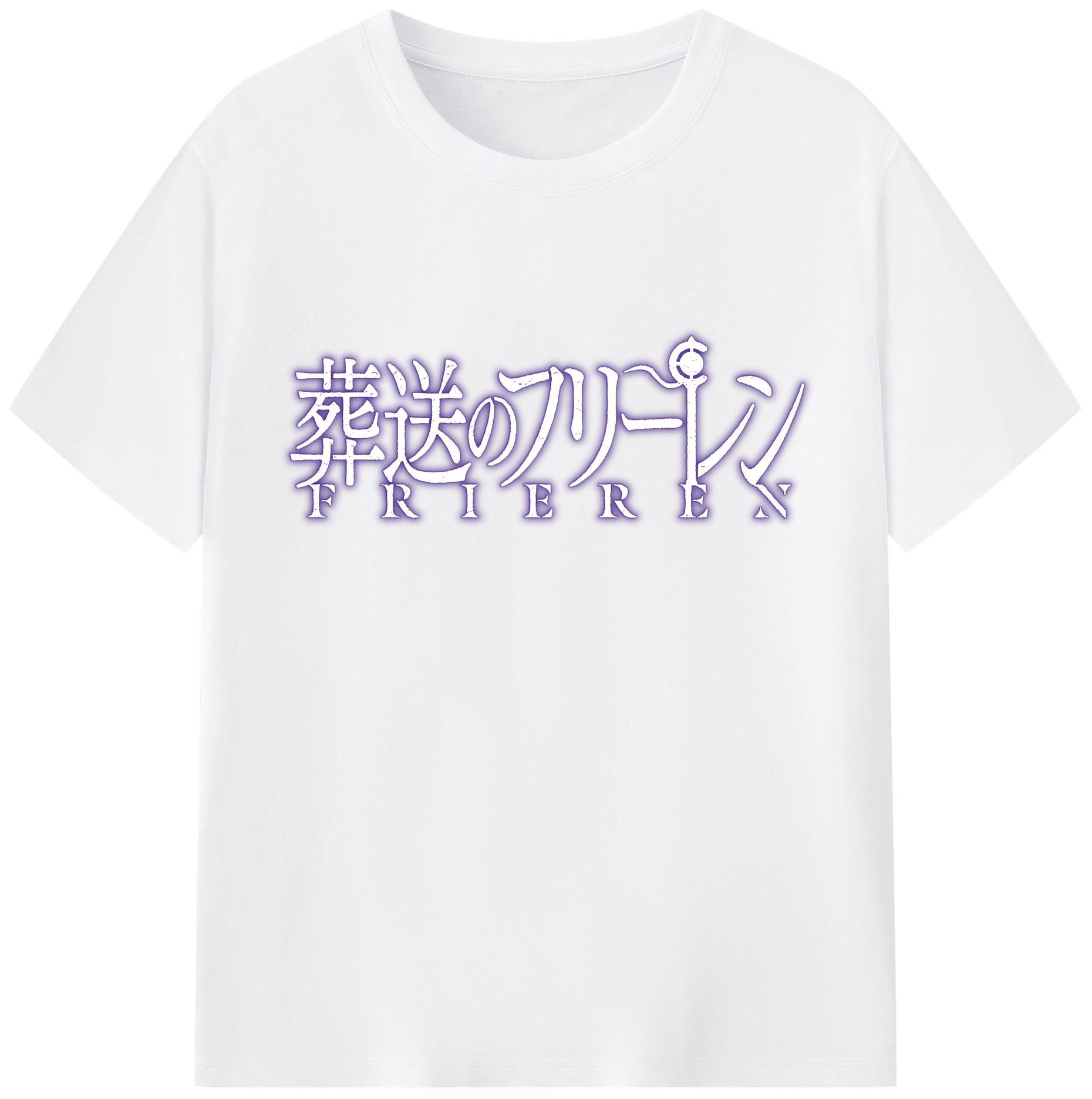 （画像用） 葬送のフリーレン Frieren 綿100％半袖Tシャツ（フロントプリント）