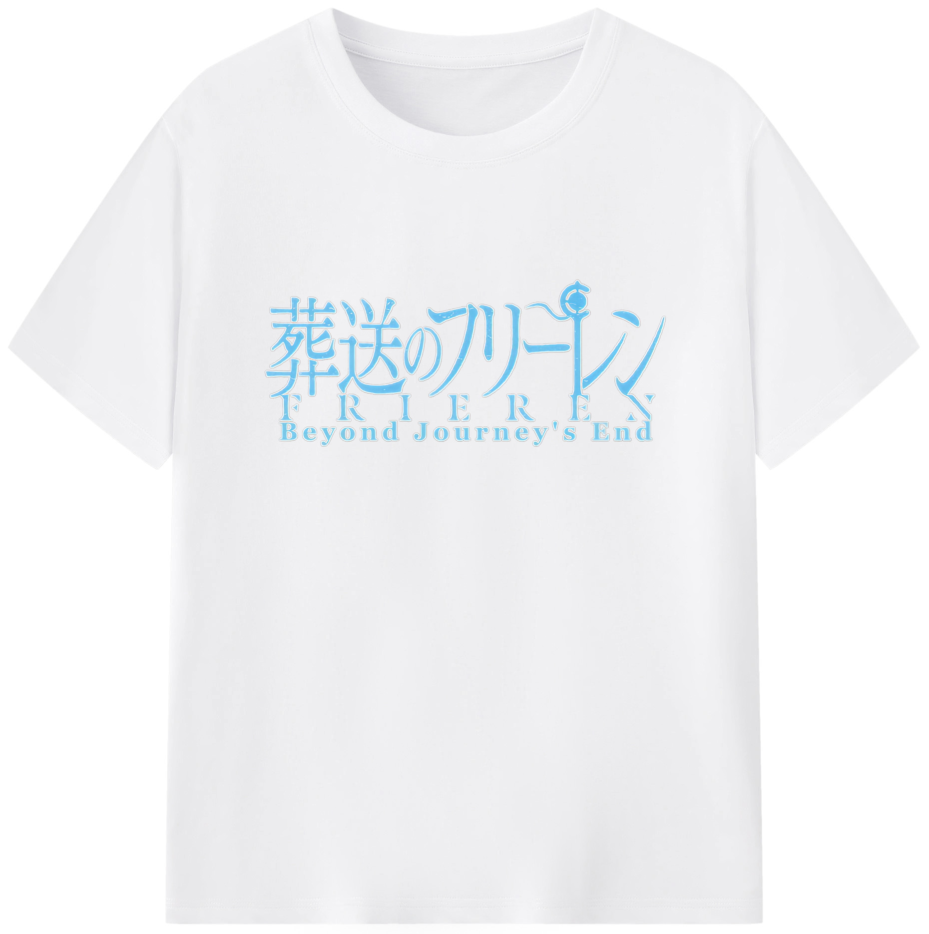 （画像用） 葬送のフリーレン Frieren 綿100％半袖Tシャツ（フロントプリント）