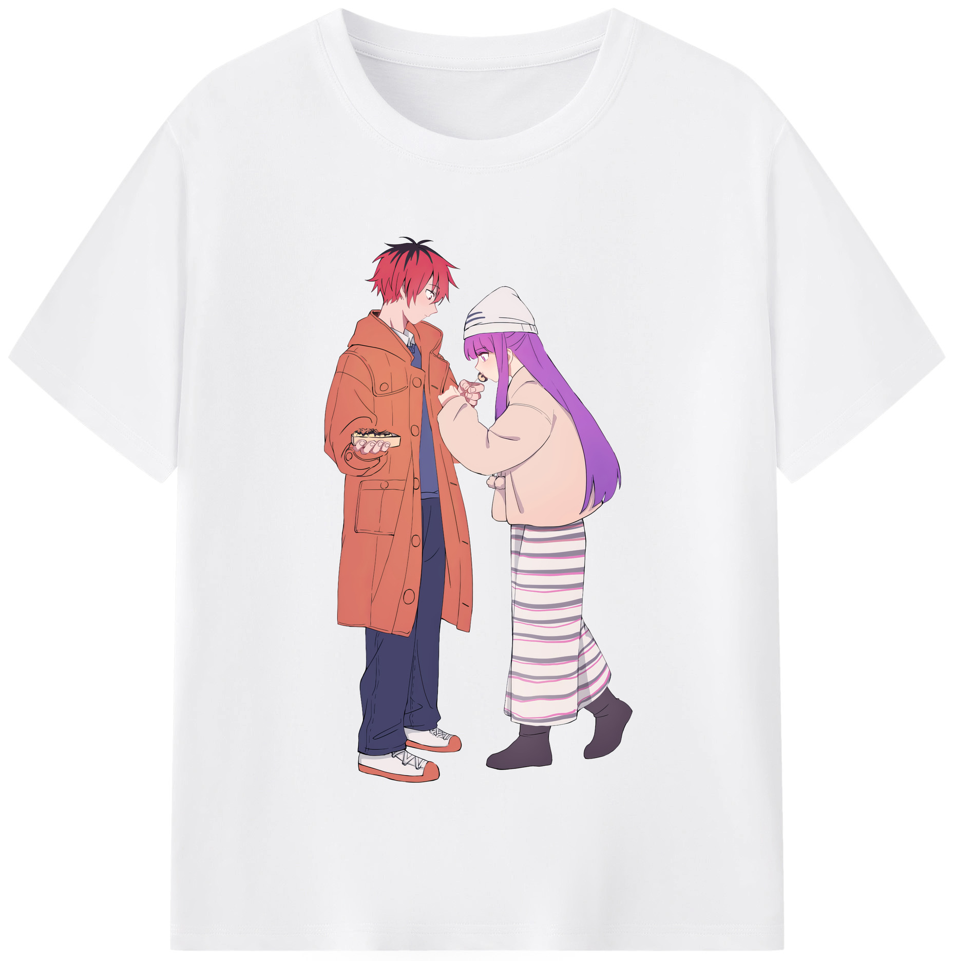 （画像用） 葬送のフリーレン Frieren 綿100％半袖Tシャツ（フロントプリント）