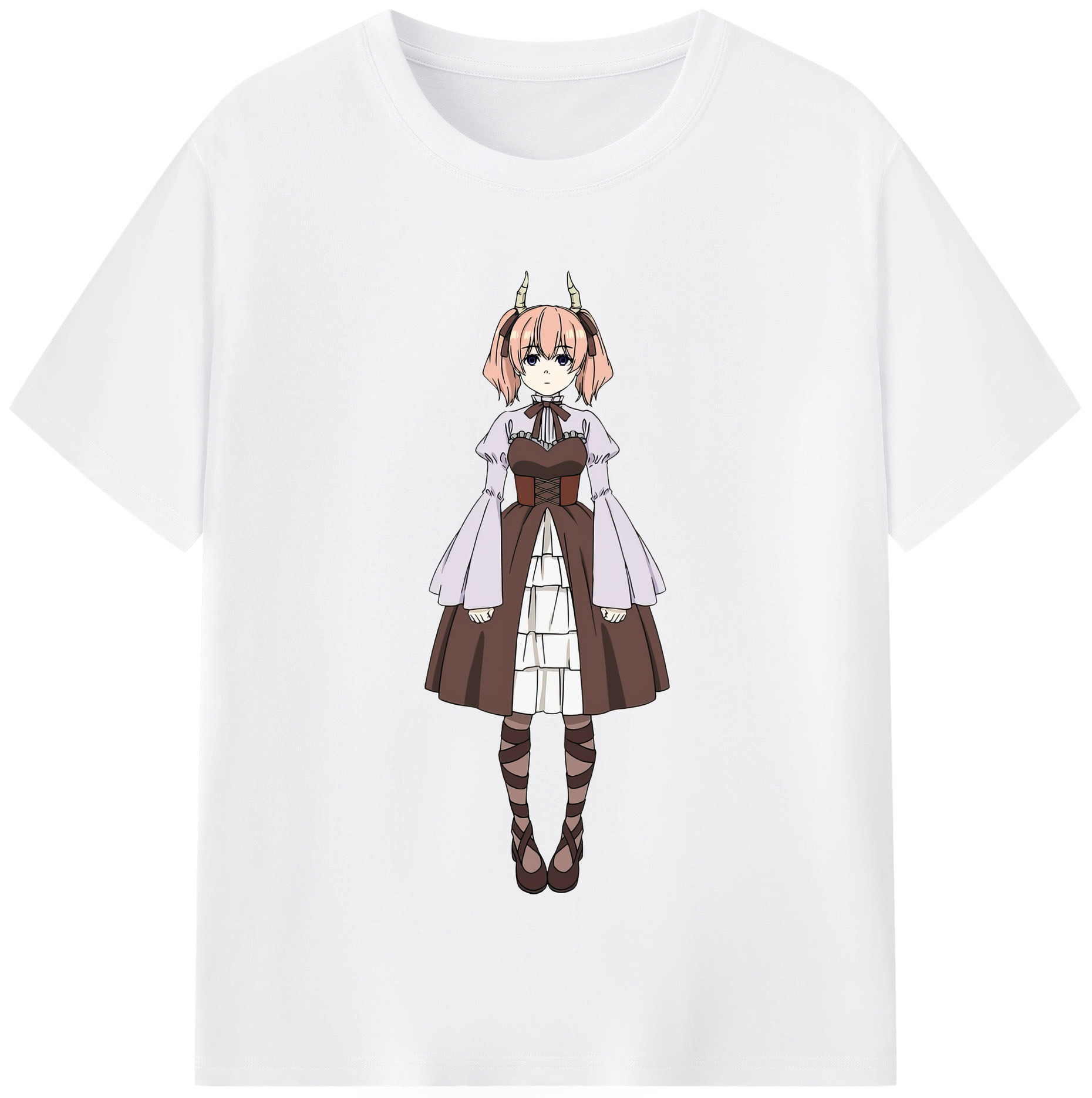 （画像用） 葬送のフリーレン Frieren 綿100％半袖Tシャツ（フロントプリント）