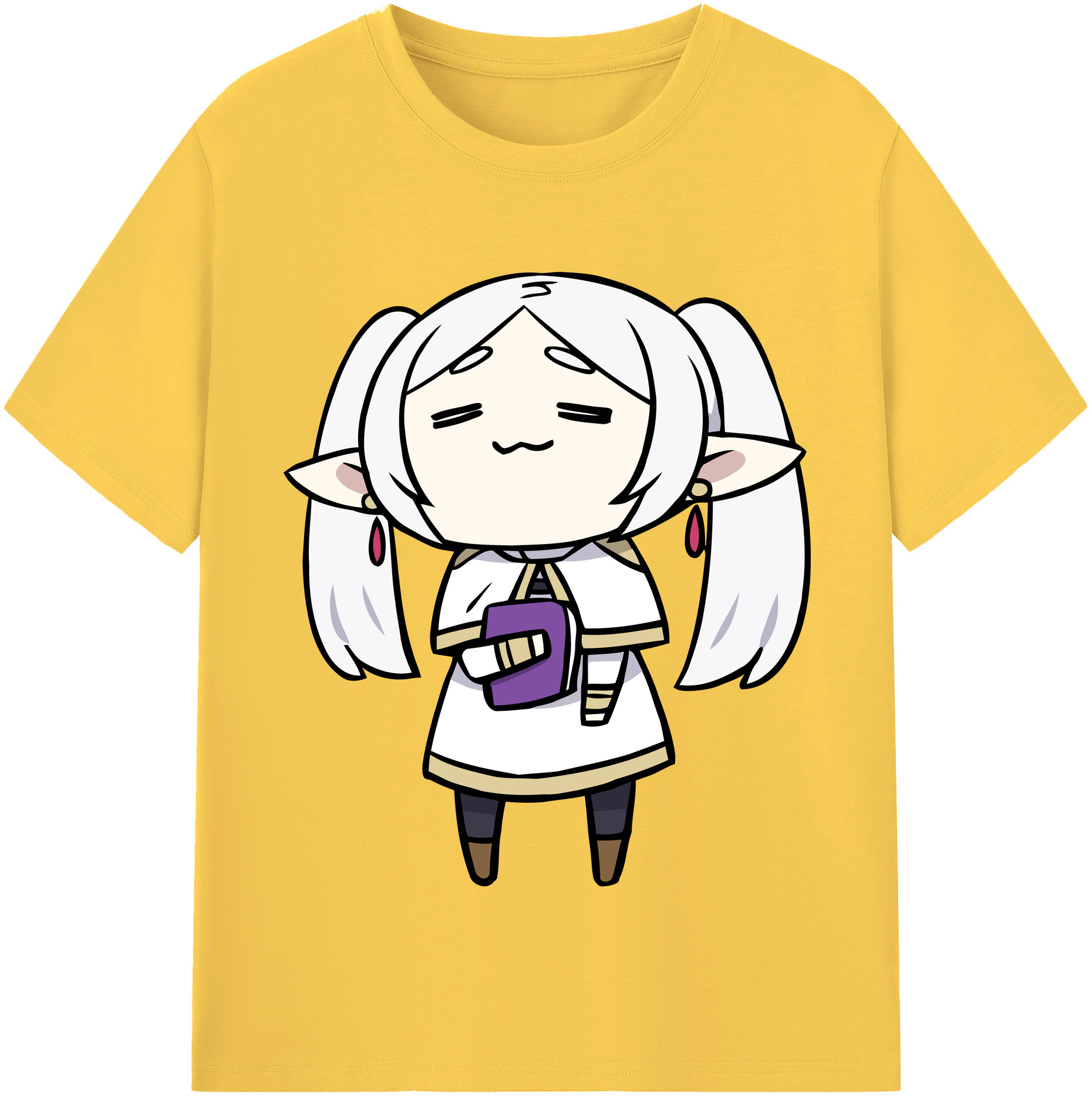 （画像用） 葬送のフリーレン Frieren 綿100％半袖Tシャツ（フロントプリント）