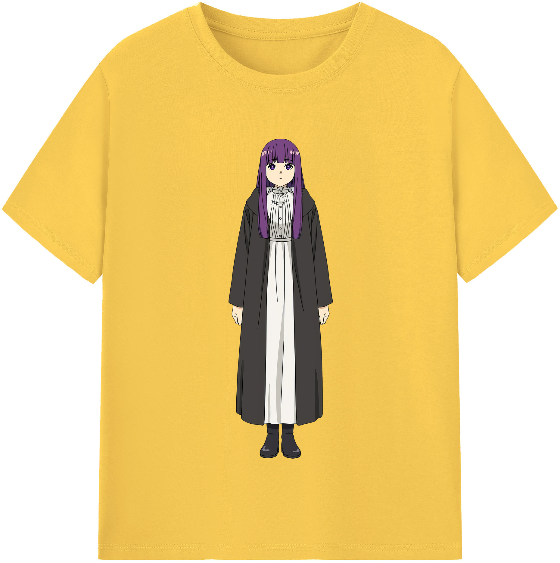 （画像用） 葬送のフリーレン Frieren 綿100％半袖Tシャツ（フロントプリント）
