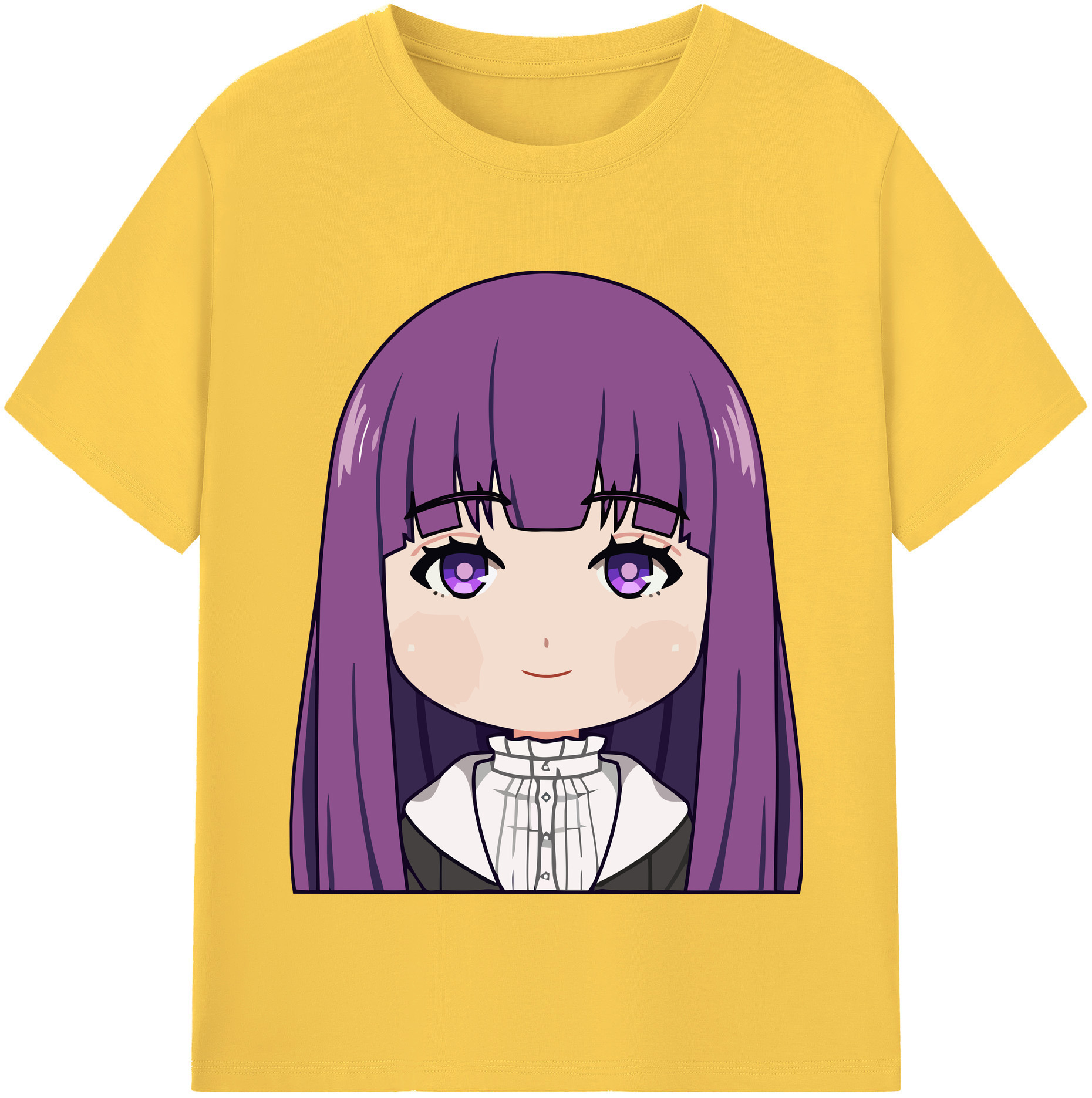 （画像用） 葬送のフリーレン Frieren 綿100％半袖Tシャツ（フロントプリント）