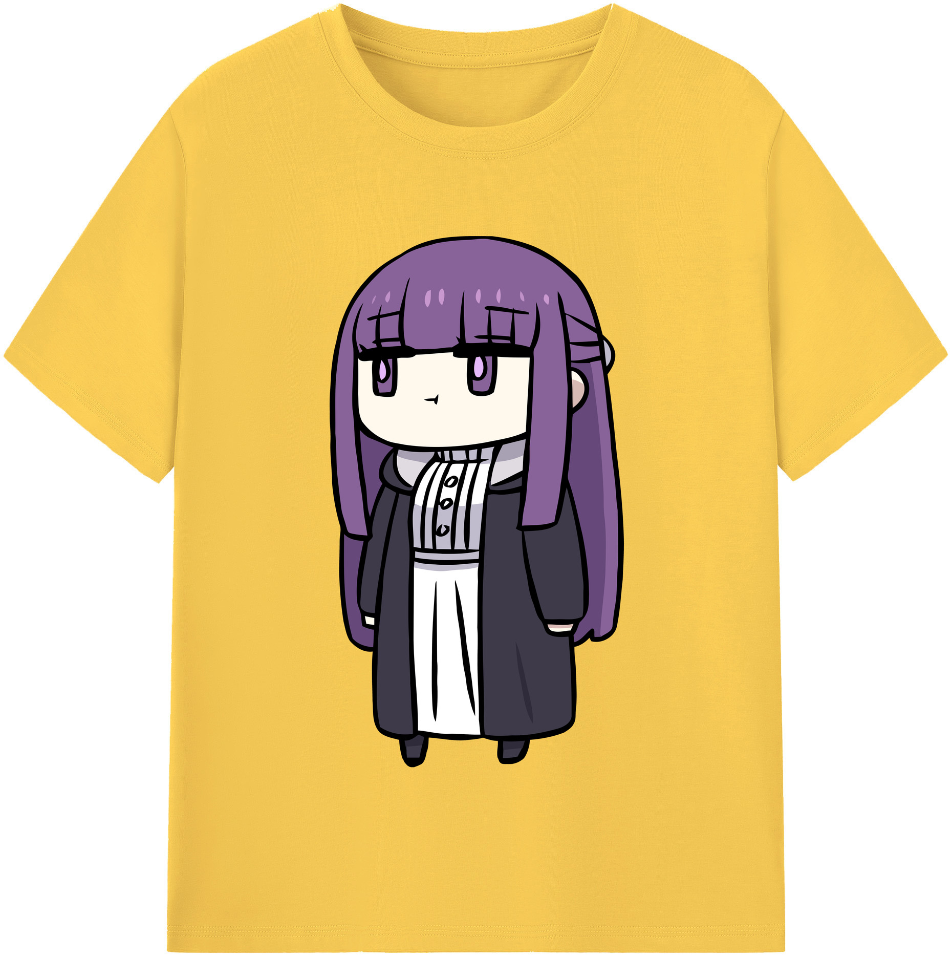 （画像用） 葬送のフリーレン Frieren 綿100％半袖Tシャツ（フロントプリント）