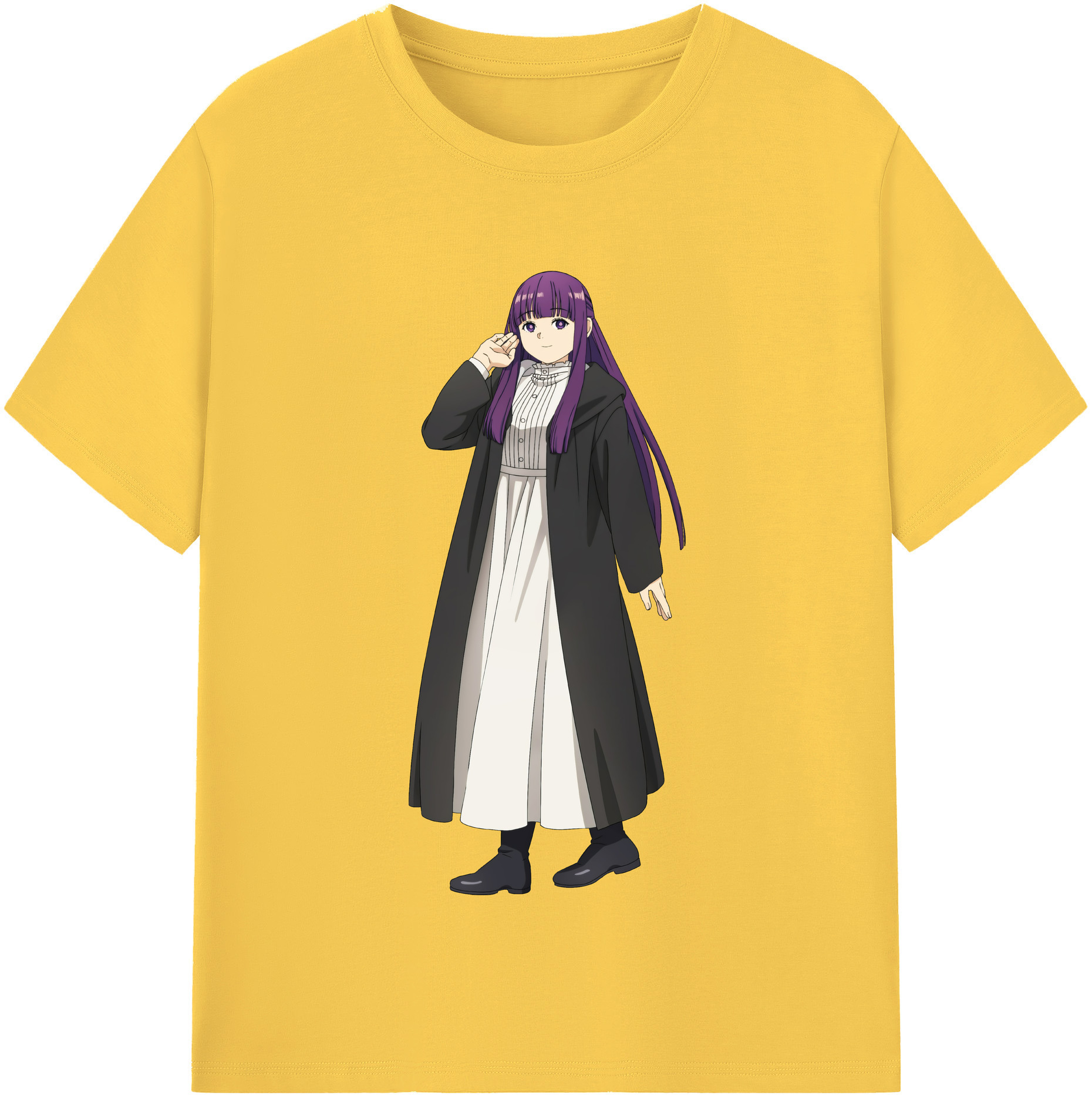 （画像用） 葬送のフリーレン Frieren 綿100％半袖Tシャツ（フロントプリント）