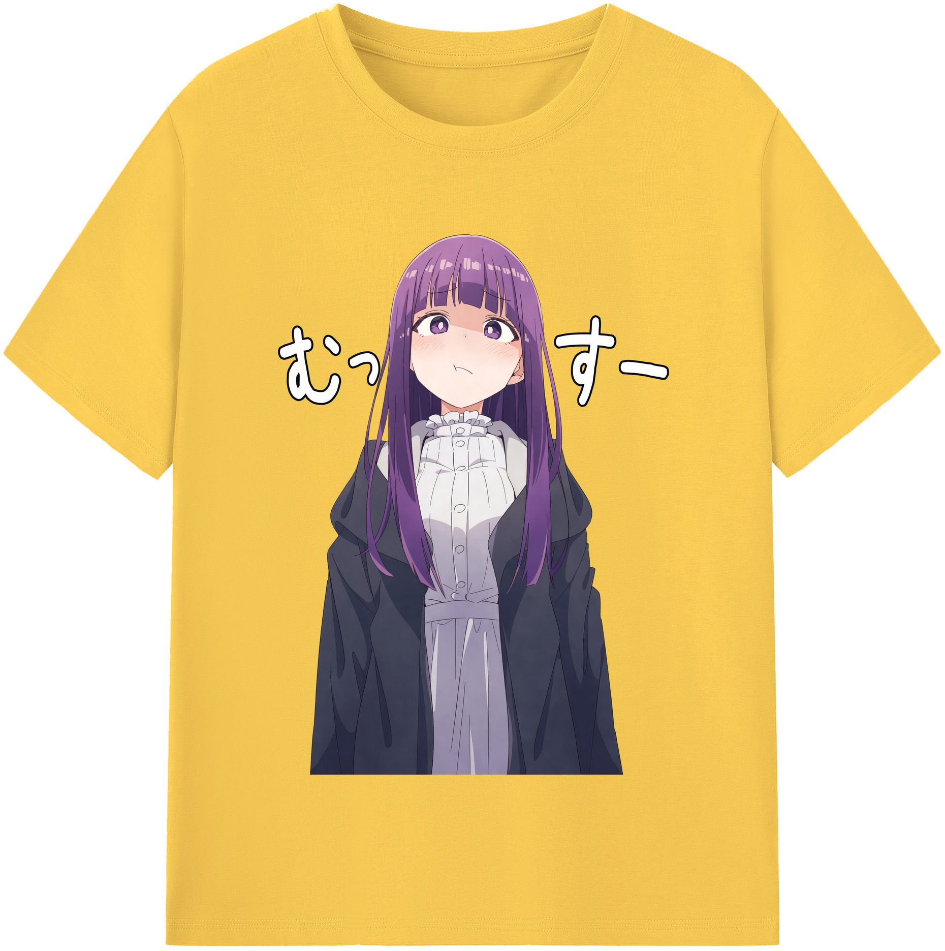 （画像用） 葬送のフリーレン Frieren 綿100％半袖Tシャツ（フロントプリント）