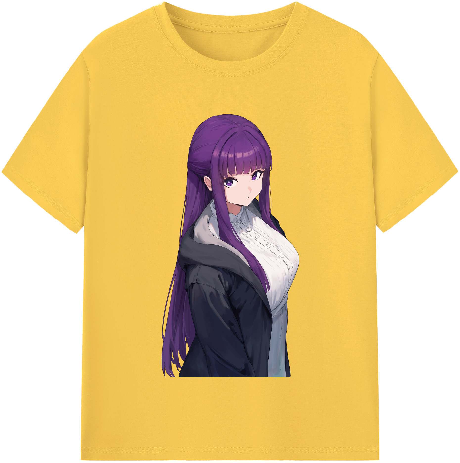 （画像用） 葬送のフリーレン Frieren 綿100％半袖Tシャツ（フロントプリント）