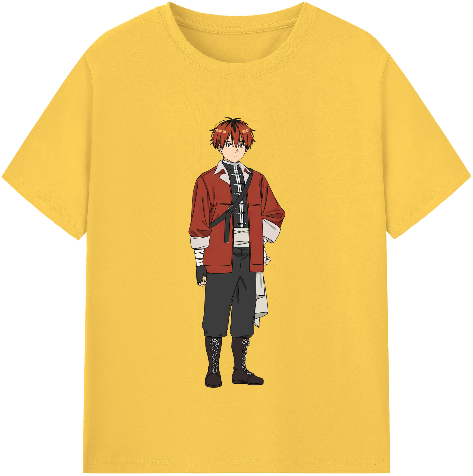 （画像用） 葬送のフリーレン Frieren 綿100％半袖Tシャツ（フロントプリント）