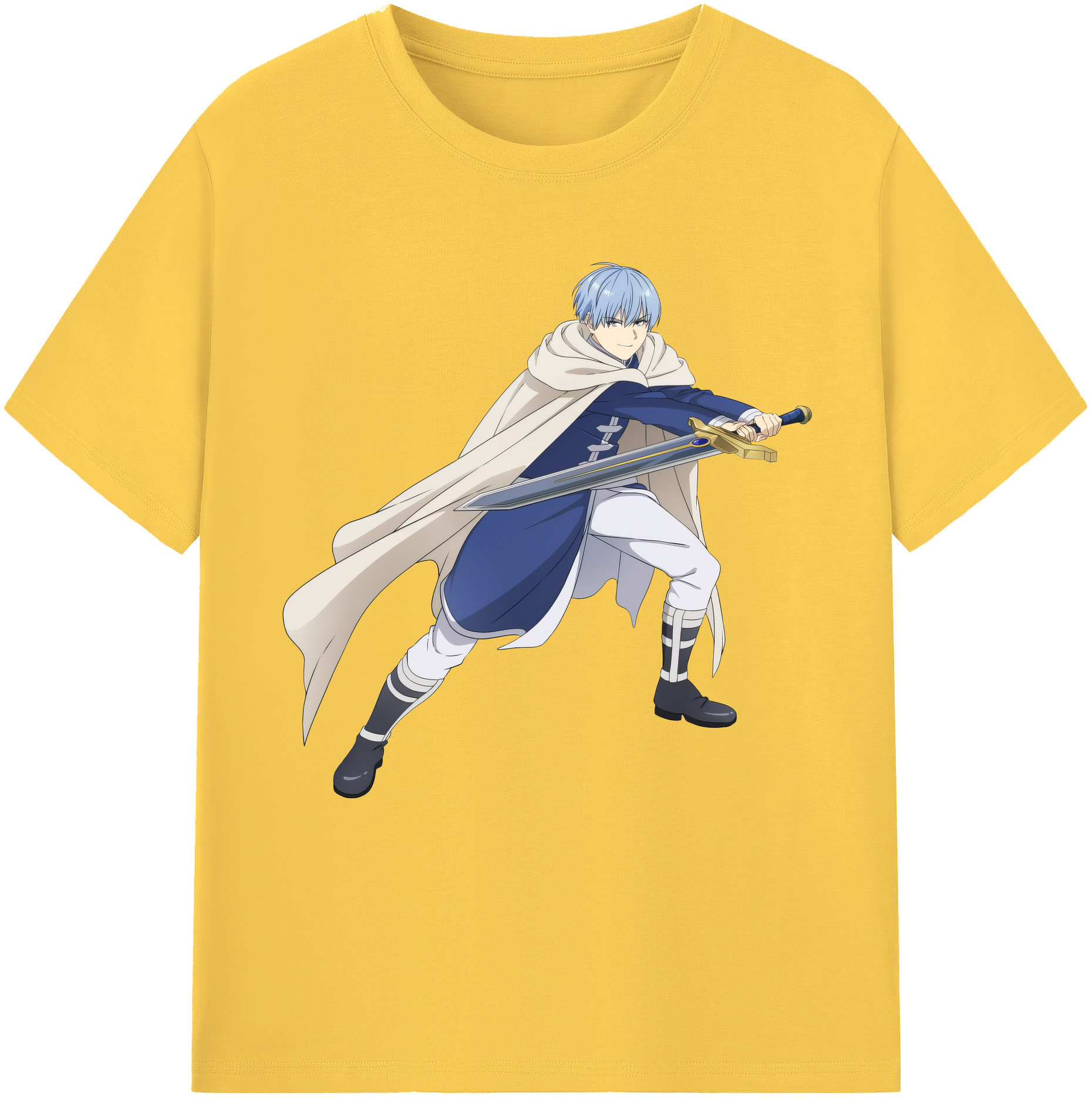 （画像用） 葬送のフリーレン Frieren 綿100％半袖Tシャツ（フロントプリント）