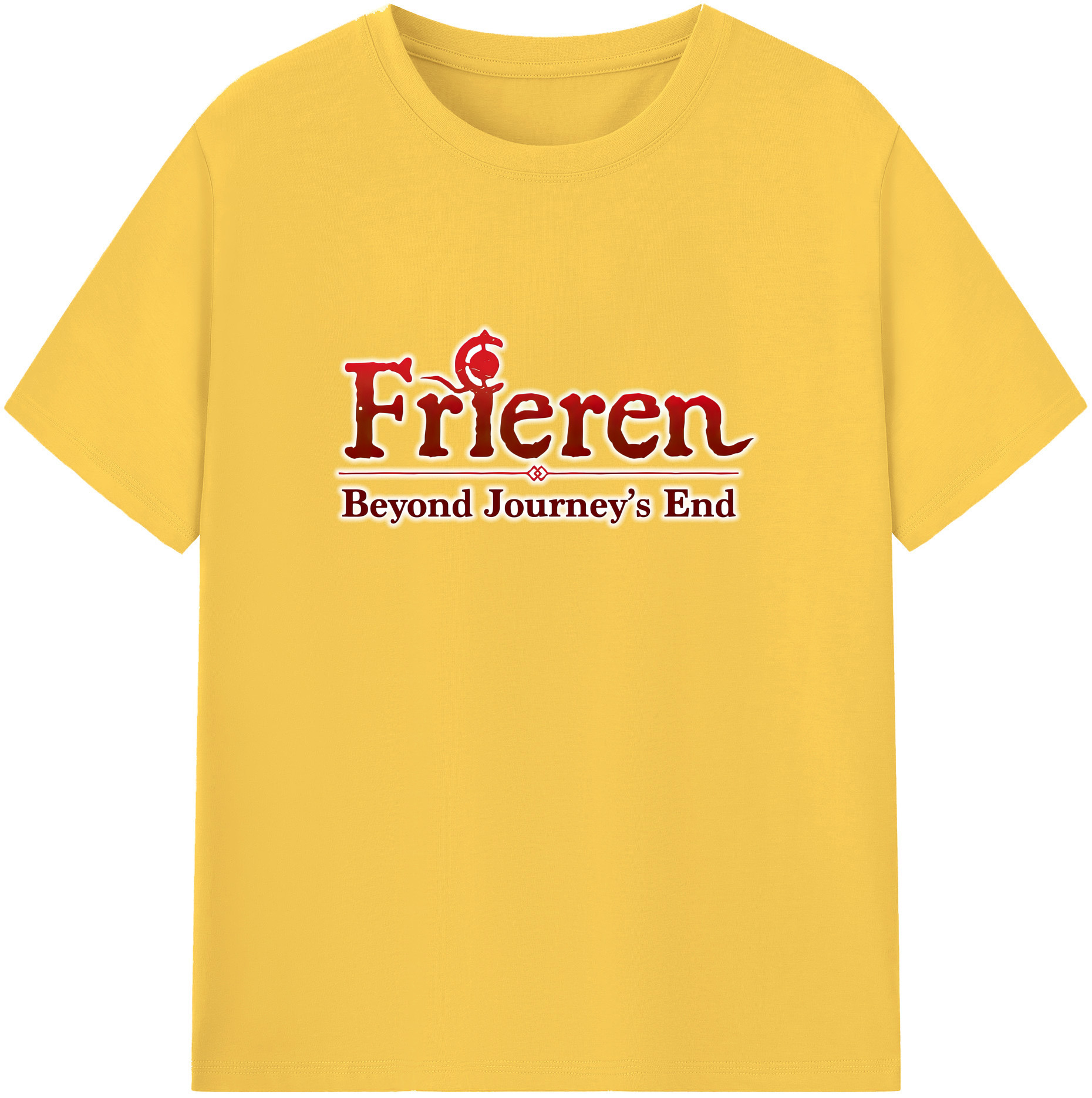（画像用） 葬送のフリーレン Frieren 綿100％半袖Tシャツ（フロントプリント）