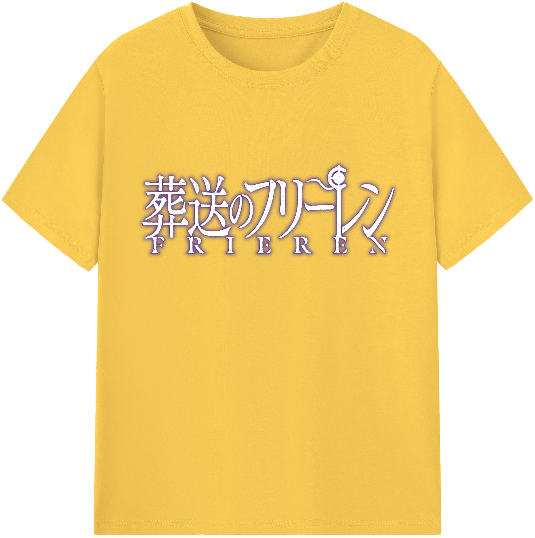 （画像用） 葬送のフリーレン Frieren 綿100％半袖Tシャツ（フロントプリント）