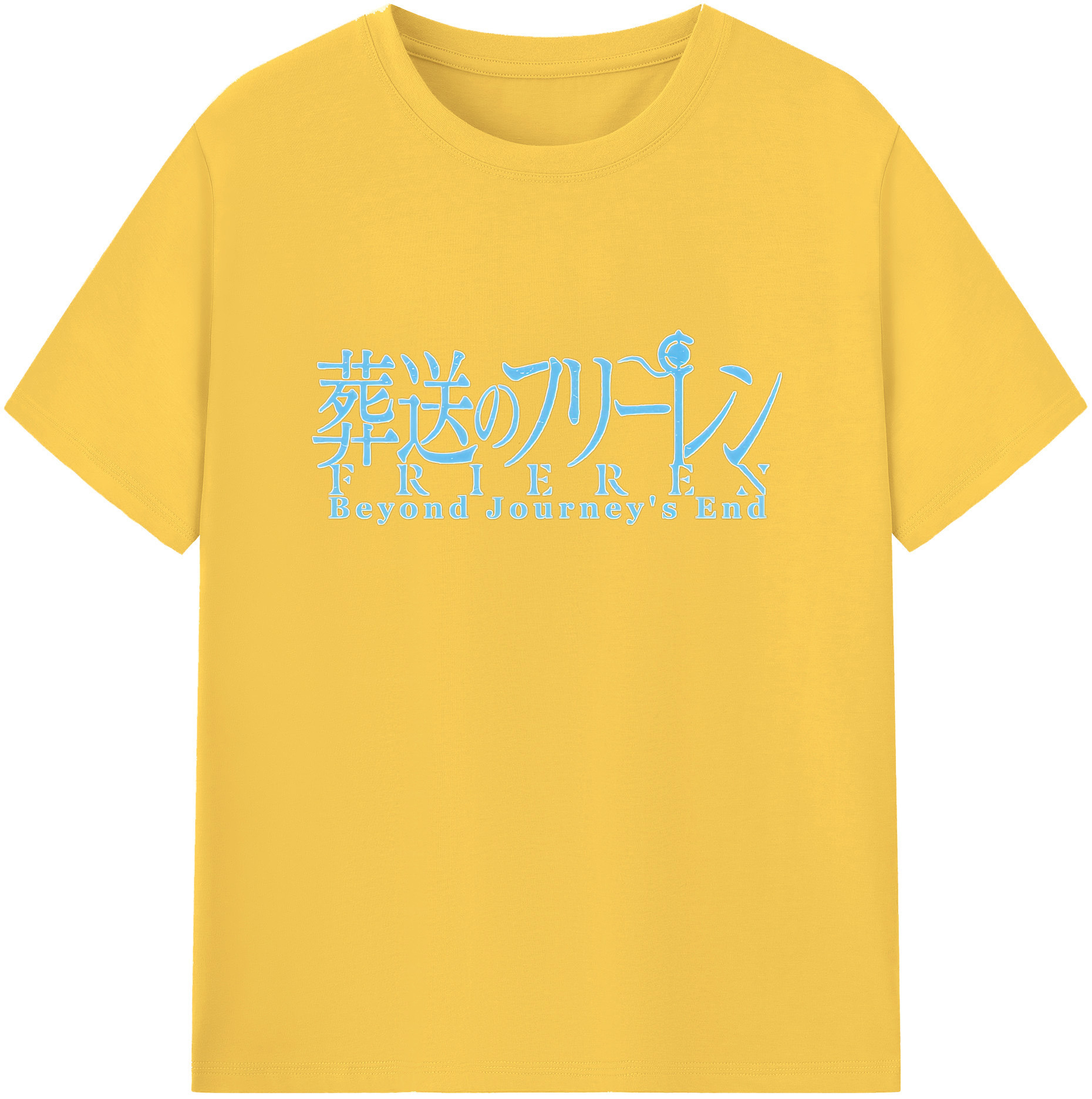 （画像用） 葬送のフリーレン Frieren 綿100％半袖Tシャツ（フロントプリント）