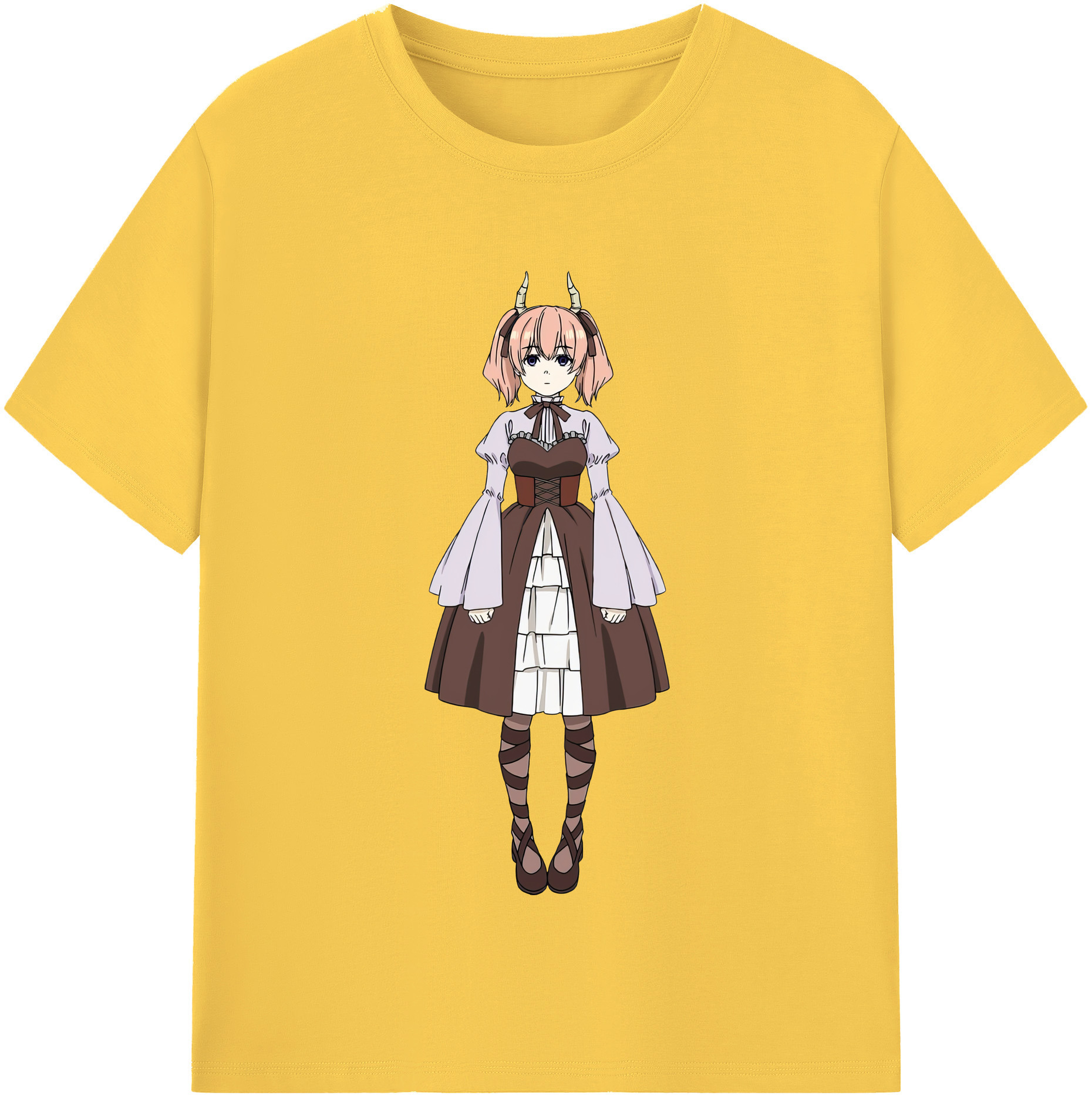 （画像用） 葬送のフリーレン Frieren 綿100％半袖Tシャツ（フロントプリント）