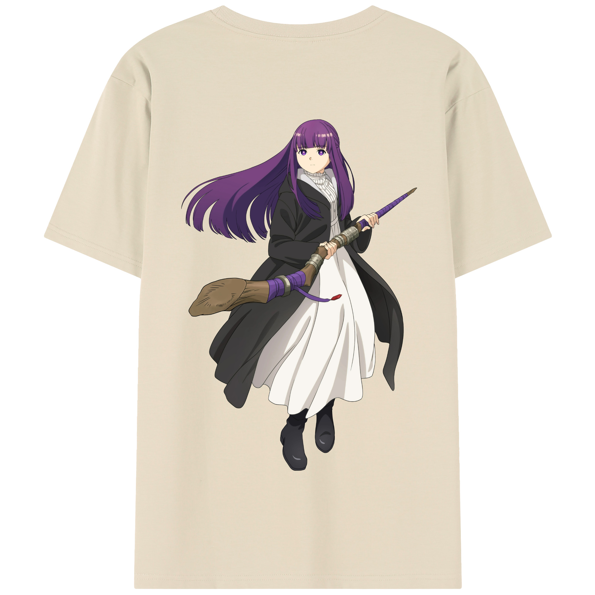 （画像用） 葬送のフリーレン Frieren 綿100％半袖Tシャツ（背面プリント）