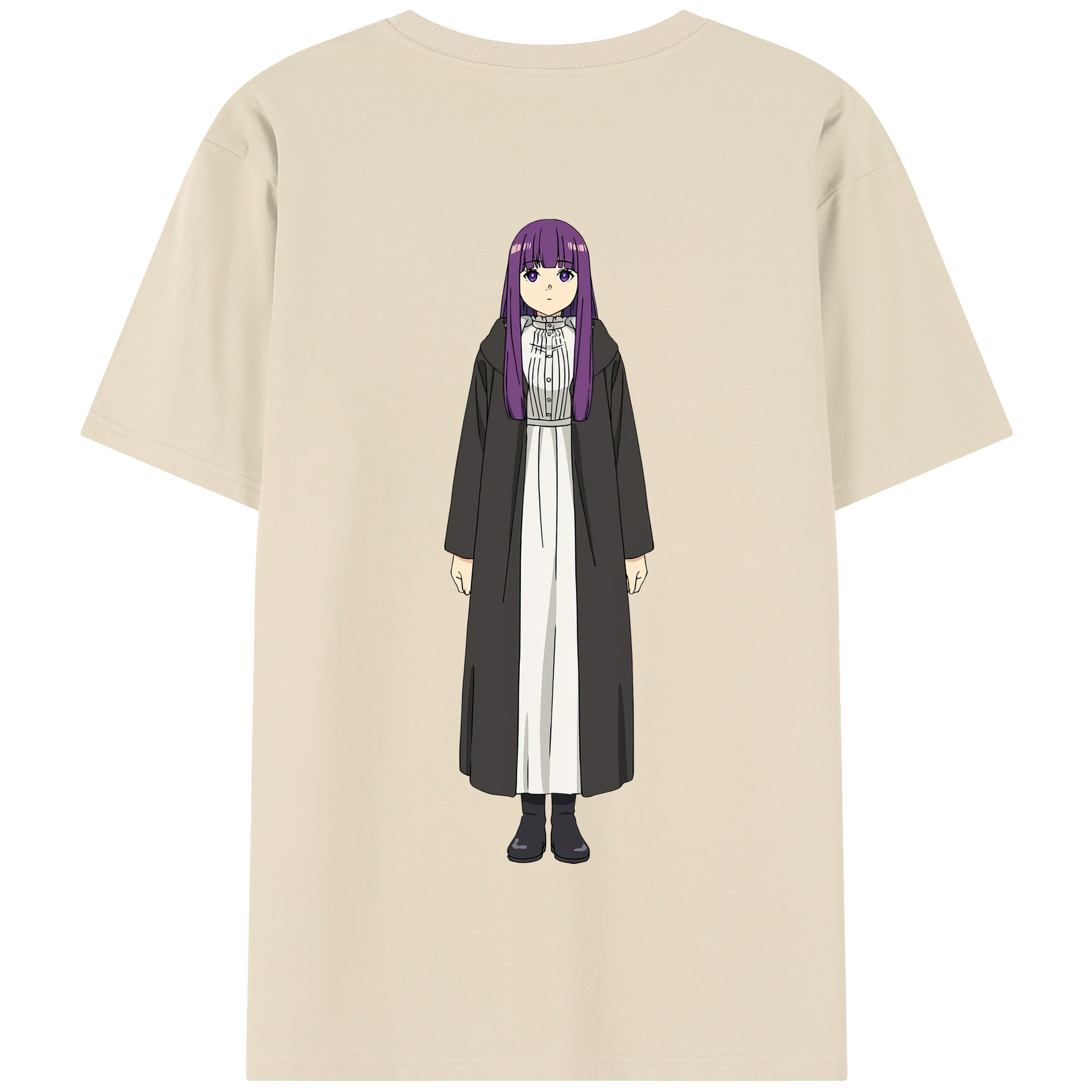 （画像用） 葬送のフリーレン Frieren 綿100％半袖Tシャツ（背面プリント）