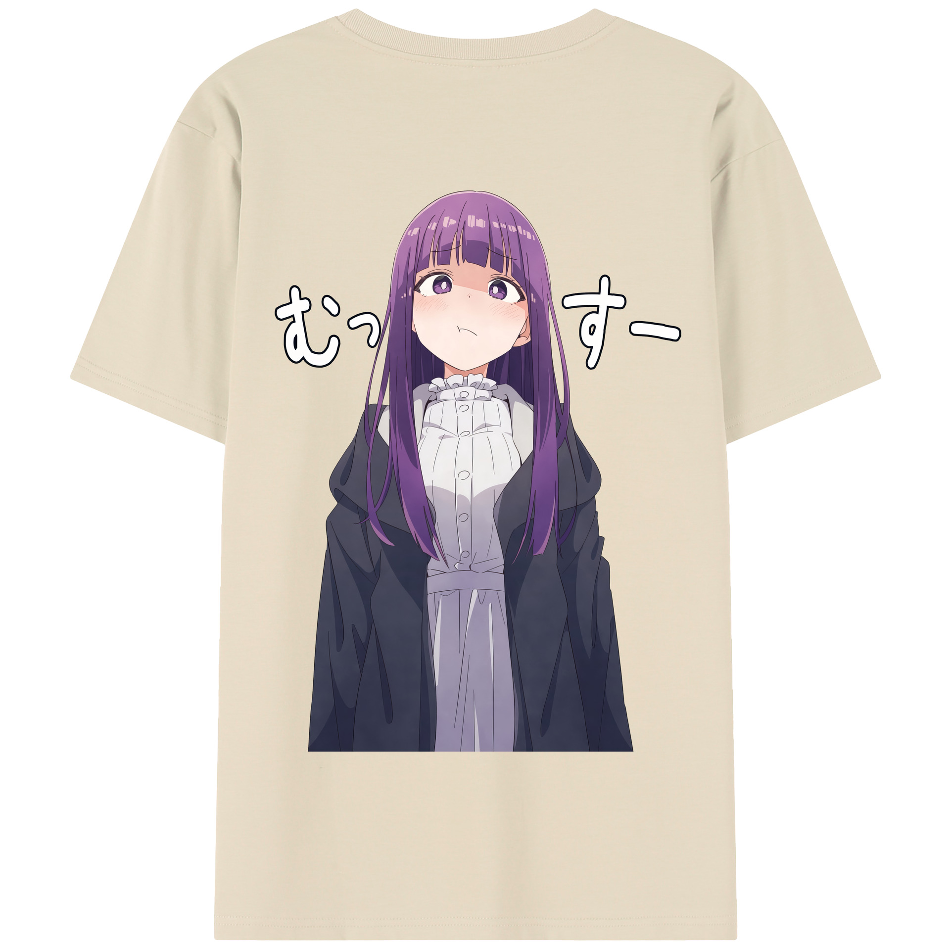 （画像用） 葬送のフリーレン Frieren 綿100％半袖Tシャツ（背面プリント）