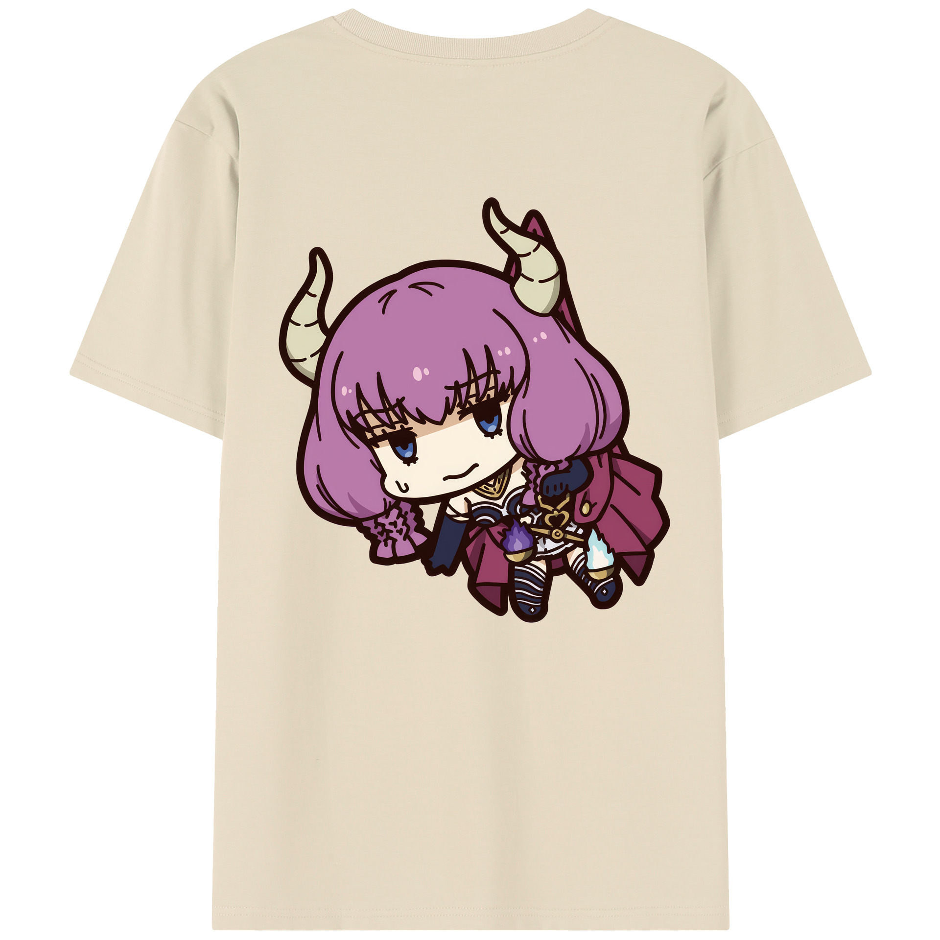 （画像用） 葬送のフリーレン Frieren 綿100％半袖Tシャツ（背面プリント）