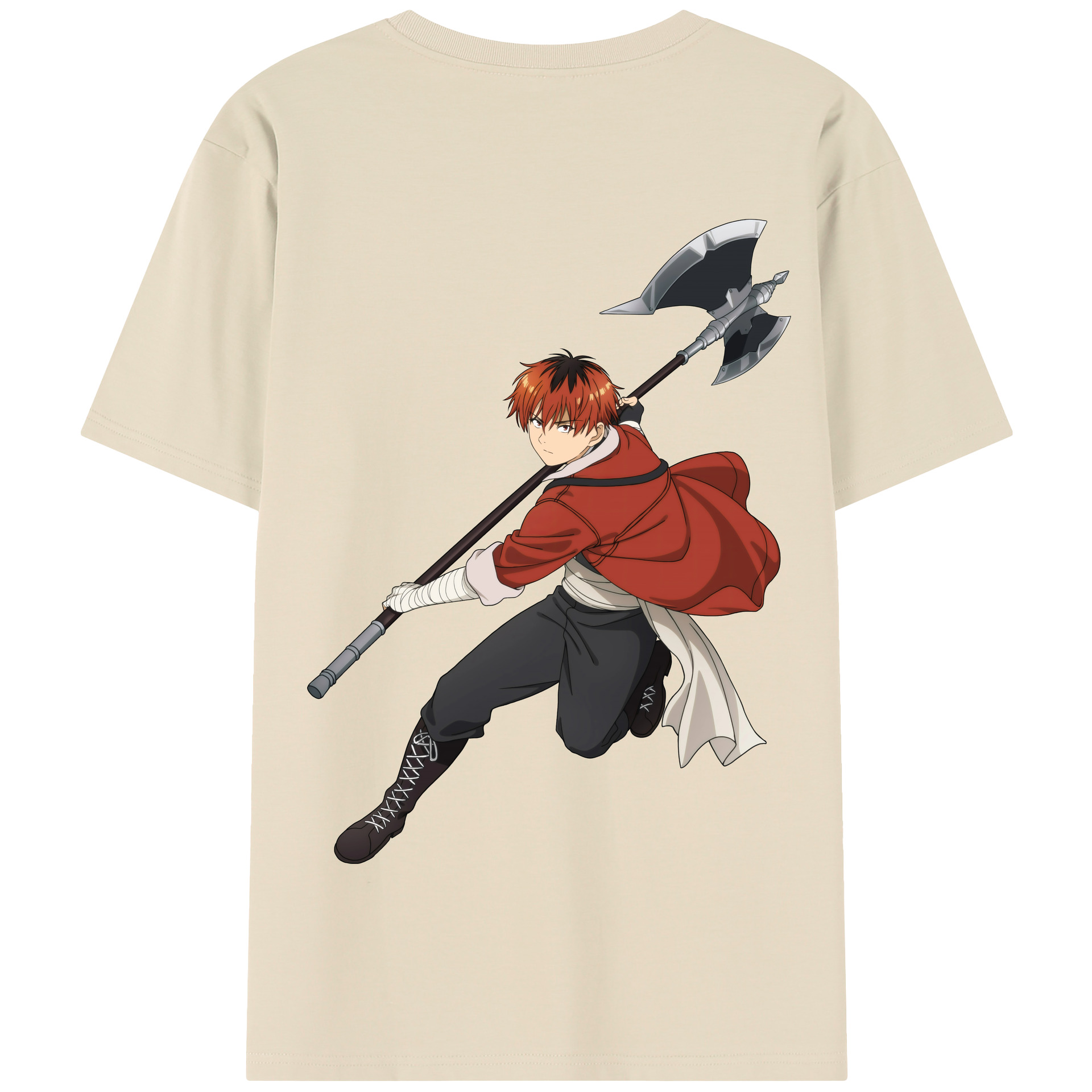（画像用） 葬送のフリーレン Frieren 綿100％半袖Tシャツ（背面プリント）