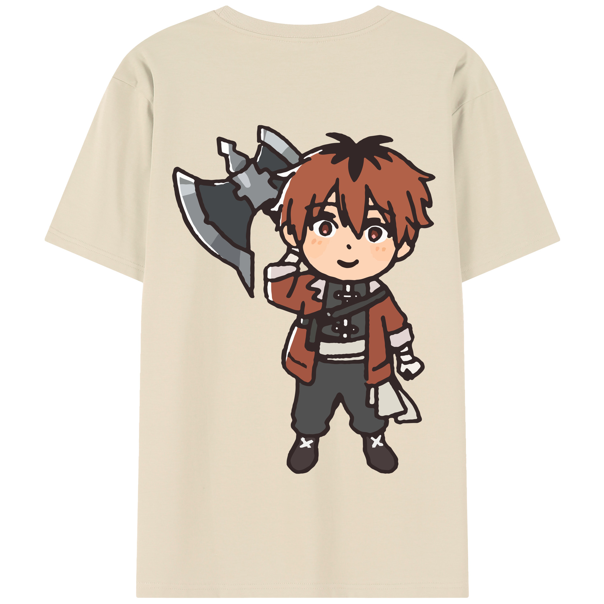 （画像用） 葬送のフリーレン Frieren 綿100％半袖Tシャツ（背面プリント）