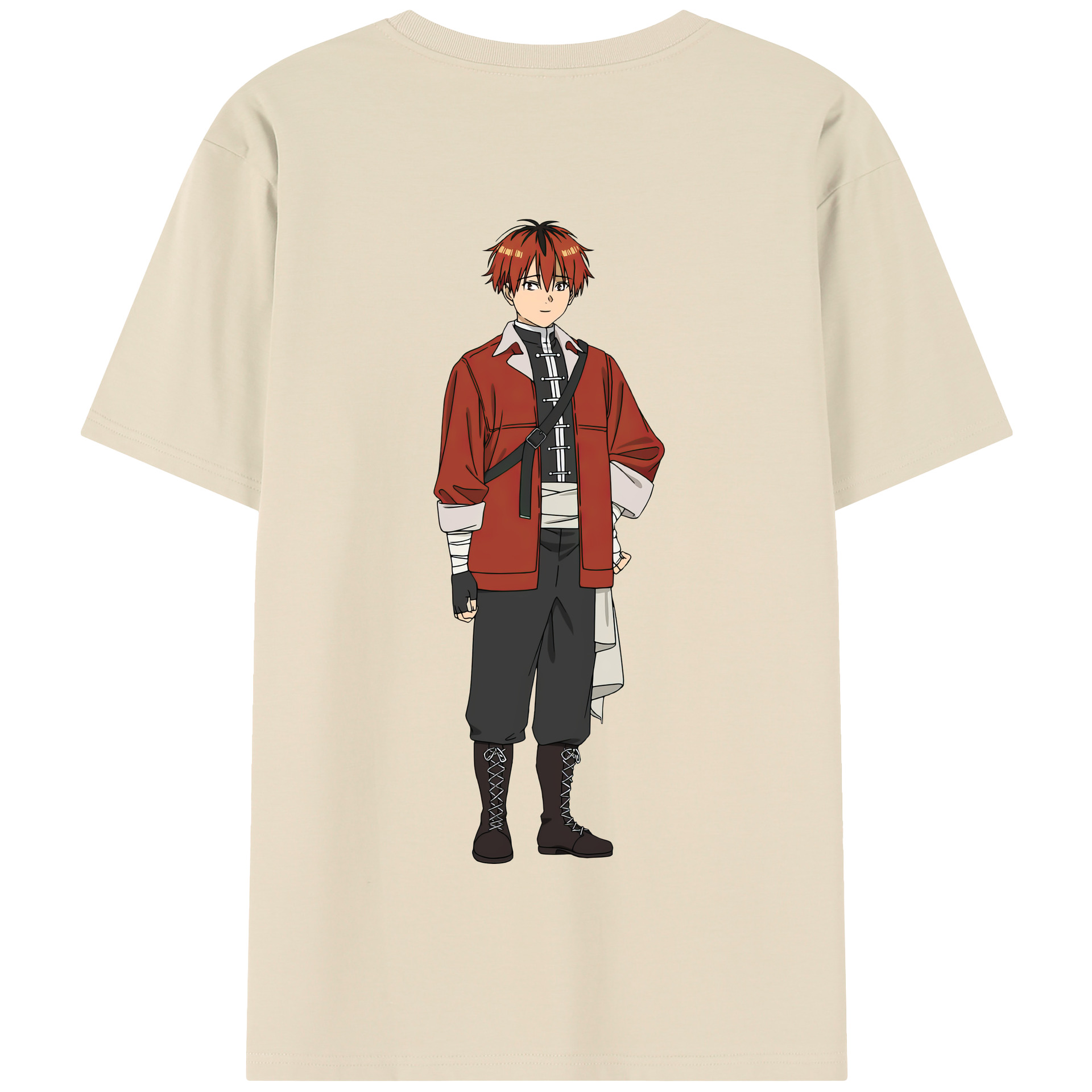 （画像用） 葬送のフリーレン Frieren 綿100％半袖Tシャツ（背面プリント）