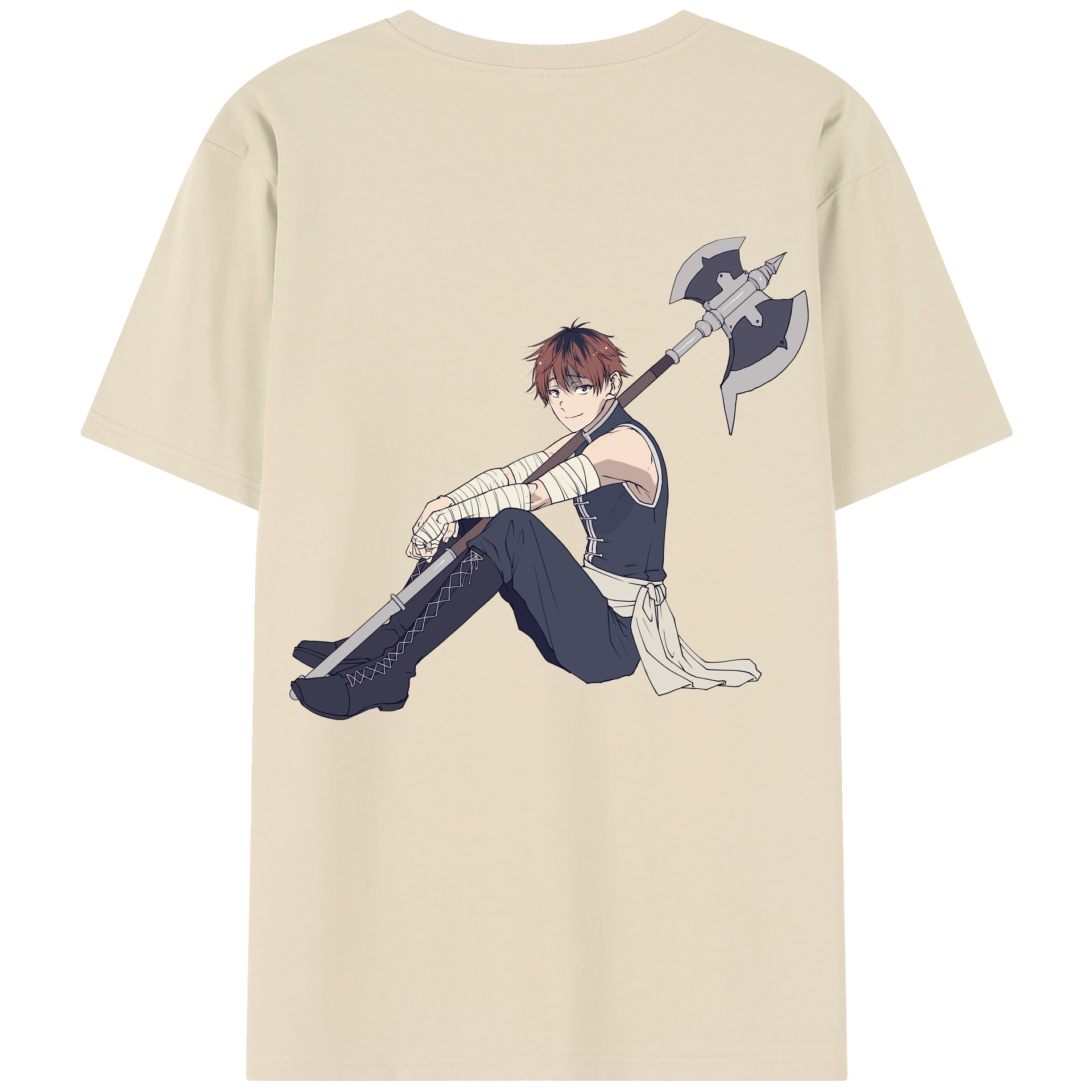 （画像用） 葬送のフリーレン Frieren 綿100％半袖Tシャツ（背面プリント）