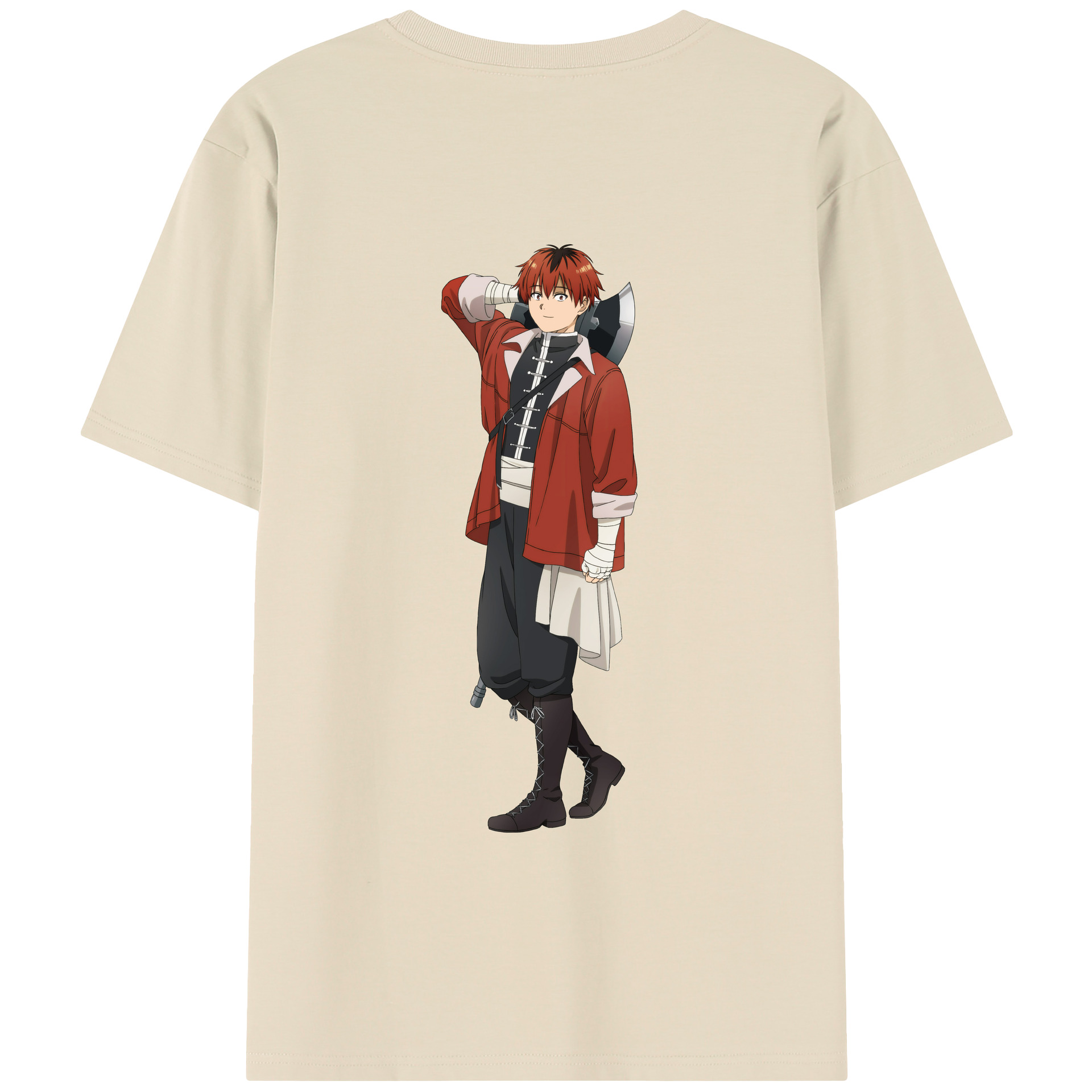 （画像用） 葬送のフリーレン Frieren 綿100％半袖Tシャツ（背面プリント）
