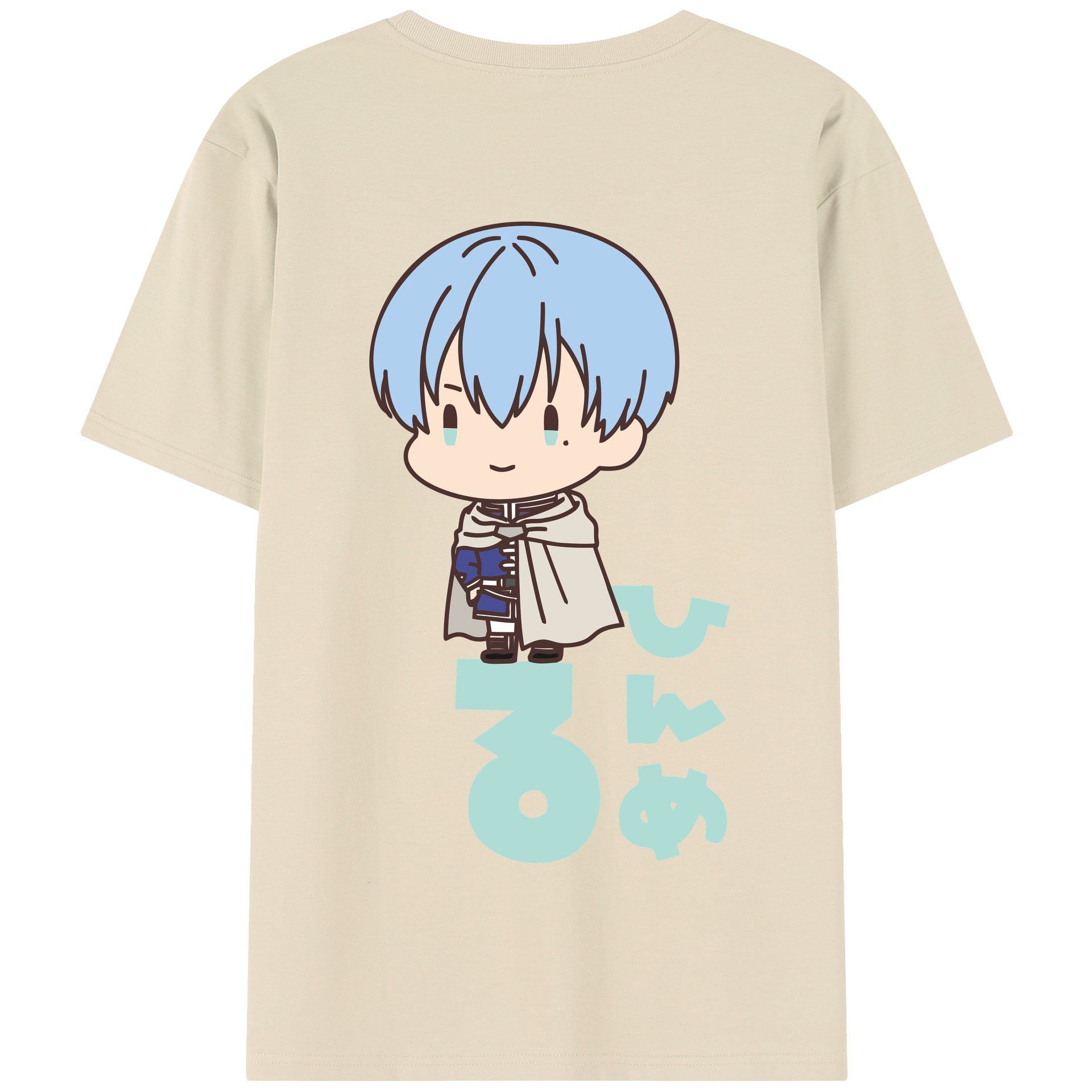 （画像用） 葬送のフリーレン Frieren 綿100％半袖Tシャツ（背面プリント）