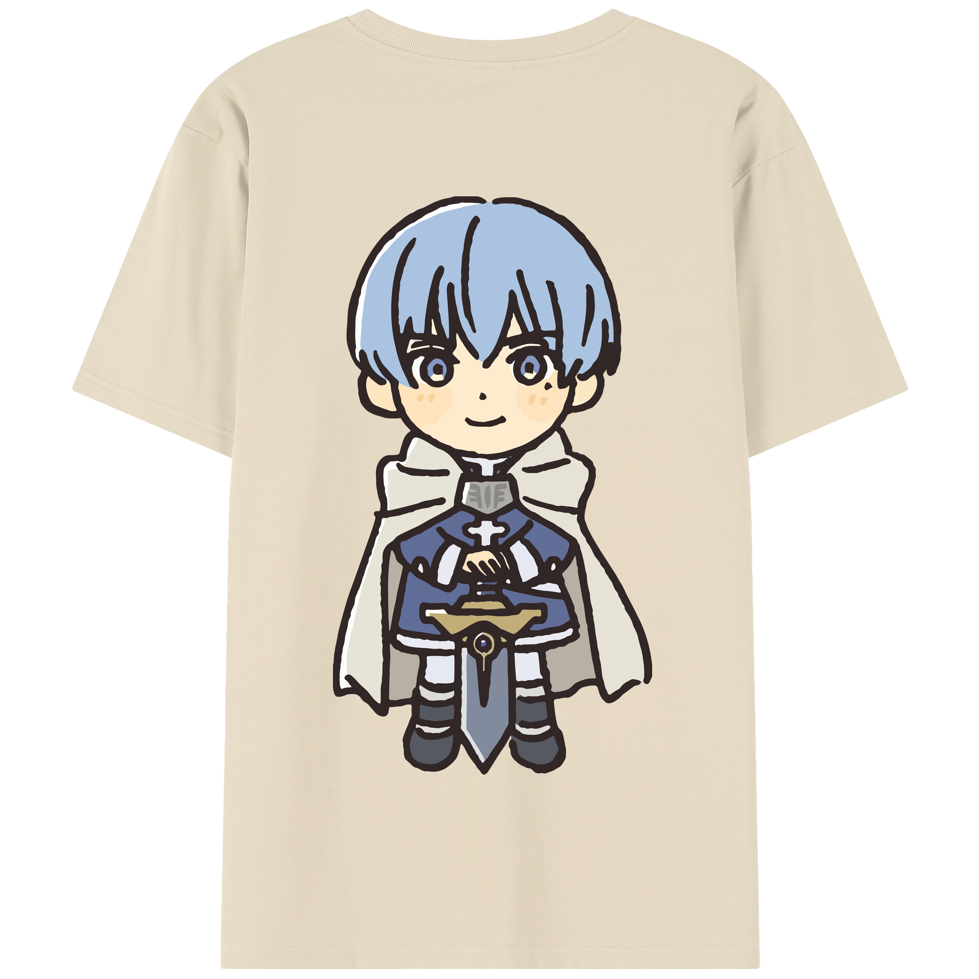 （画像用） 葬送のフリーレン Frieren 綿100％半袖Tシャツ（背面プリント）