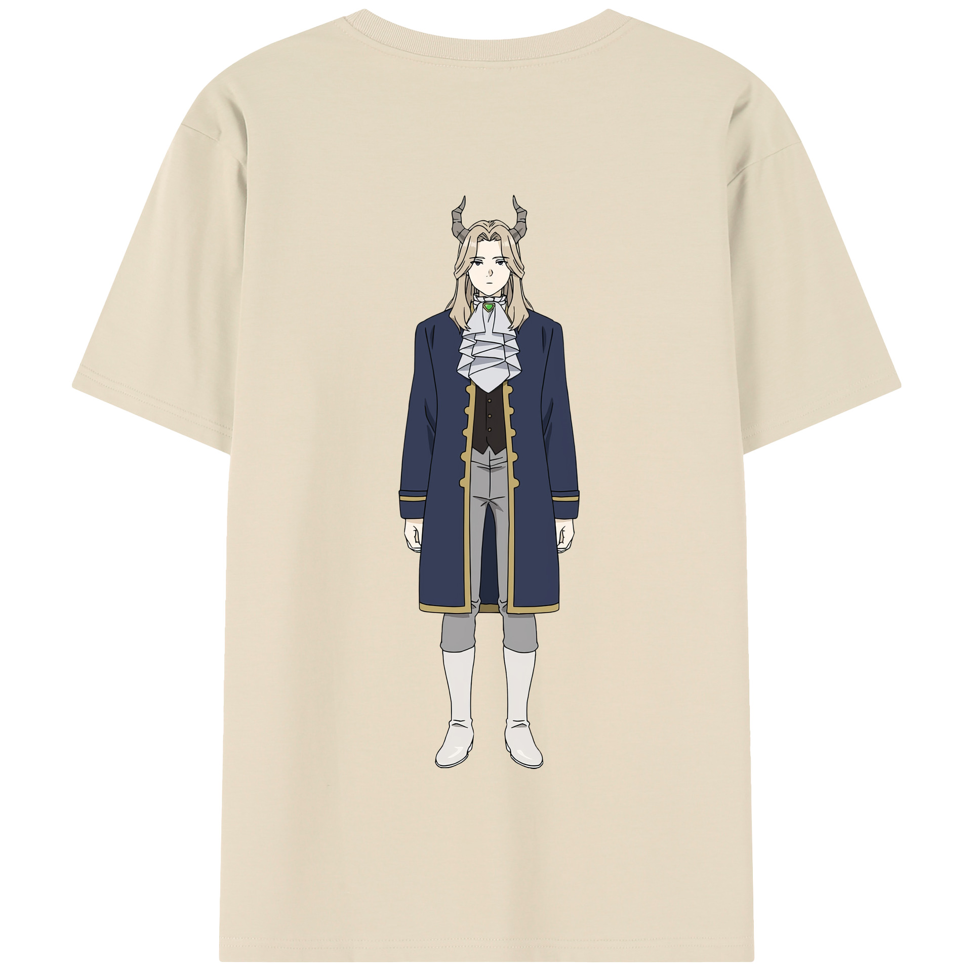 （画像用） 葬送のフリーレン Frieren 綿100％半袖Tシャツ（背面プリント）