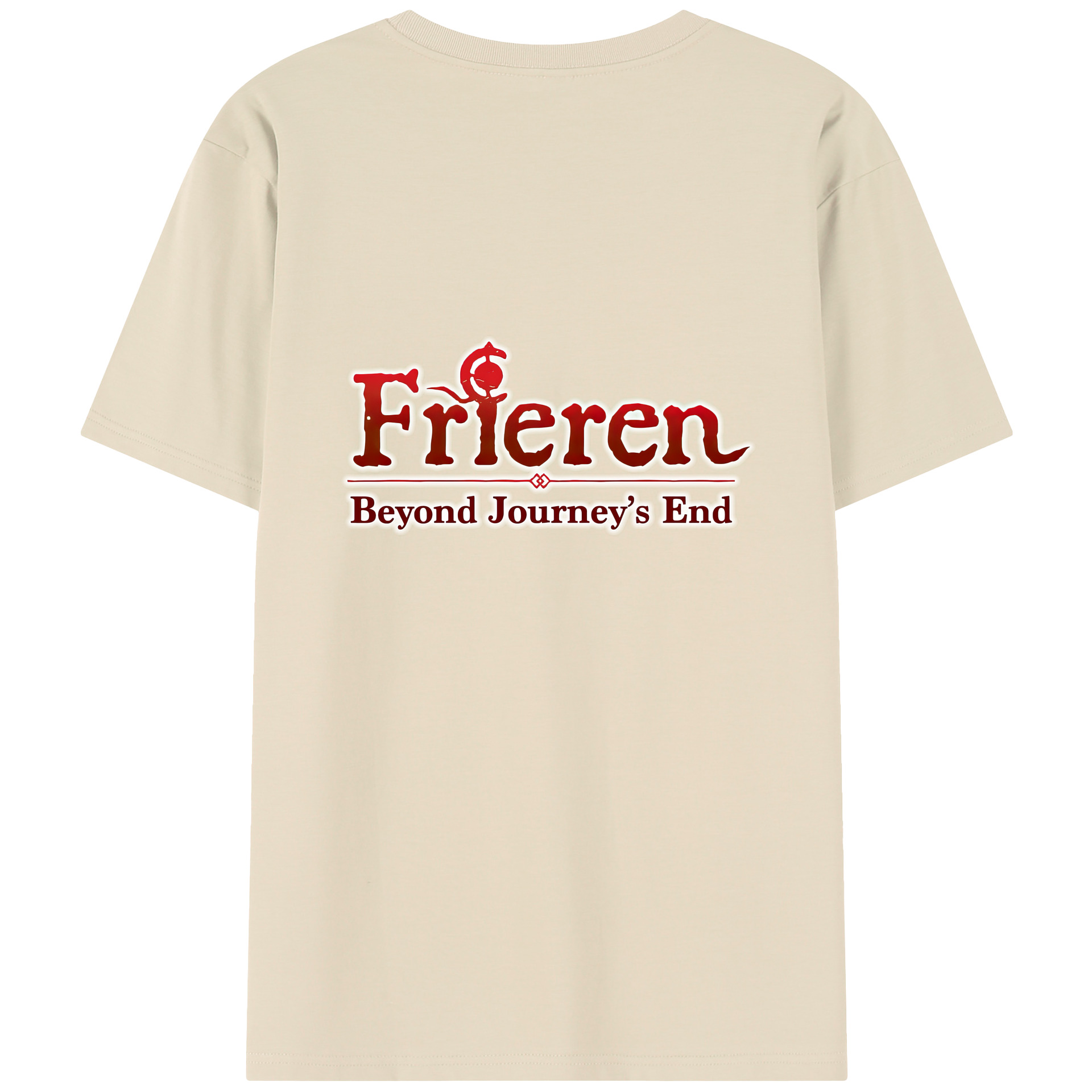 （画像用） 葬送のフリーレン Frieren 綿100％半袖Tシャツ（背面プリント）
